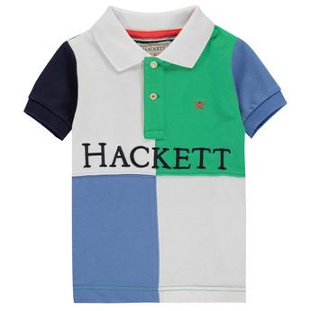Hackett Hackett Boys Quad Panel Cotton Short Sleeved Polo Shirt