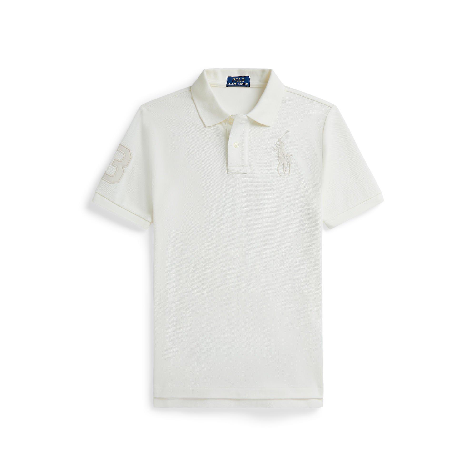 Polo Ralph Lauren  Deckwash White Kids' Short Sleeve Shirt - 6Y