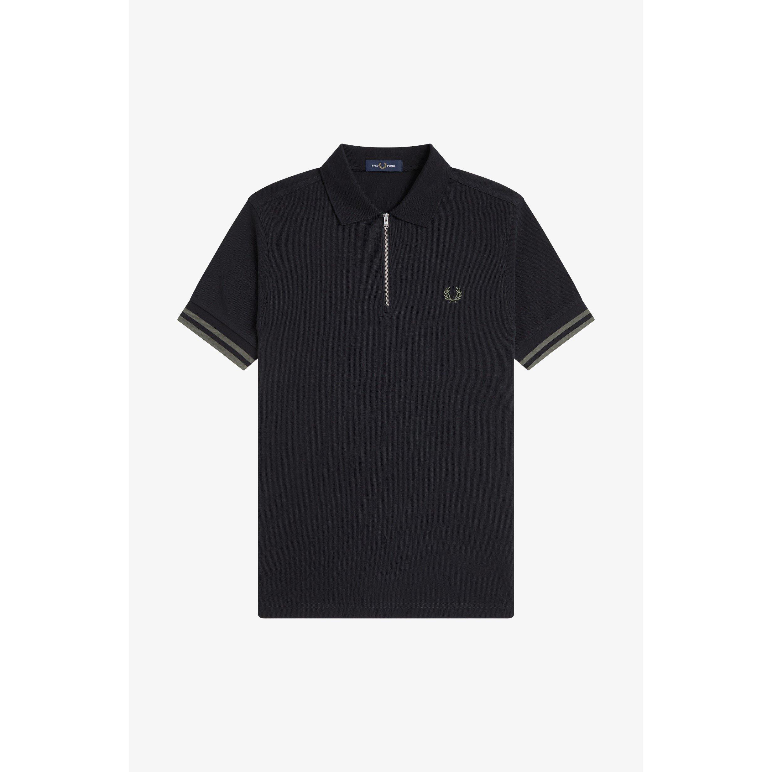 Fred Perry Men's Fred Zp Polo Sn64 - Black 102 - M