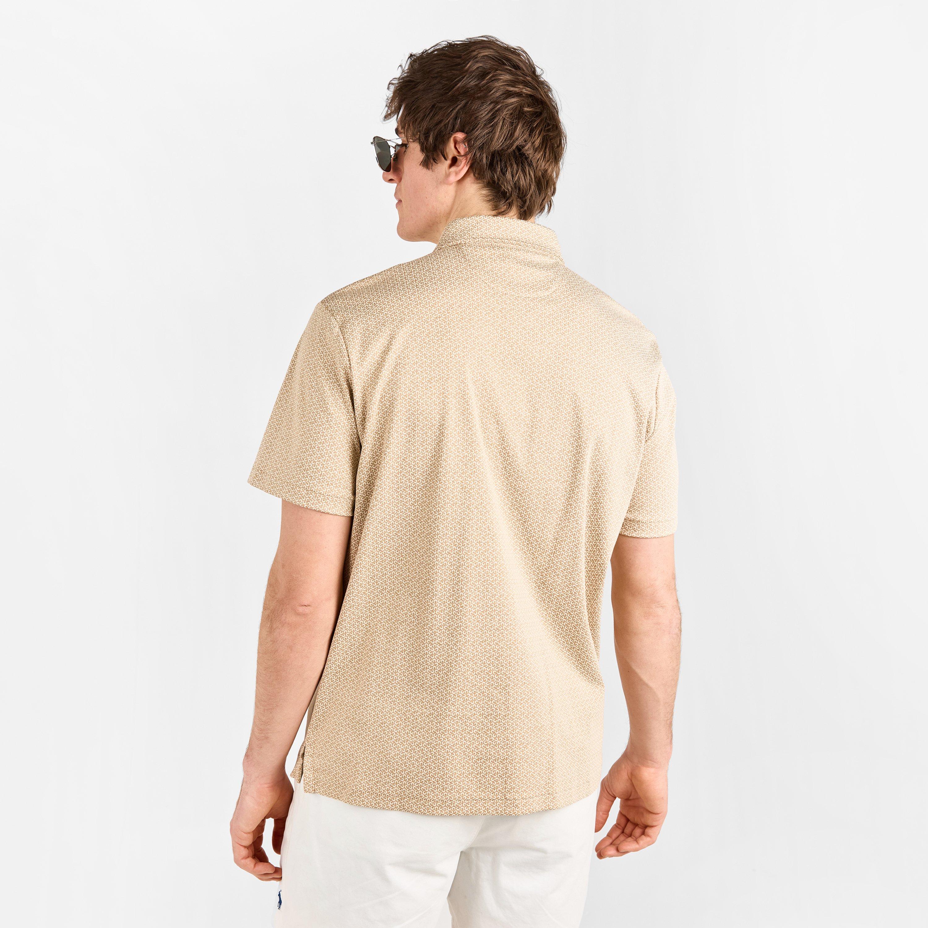 Warm Brown - Polo Ralph Lauren - Men's Interlock Short-Sleeve Polo Shirt - 4