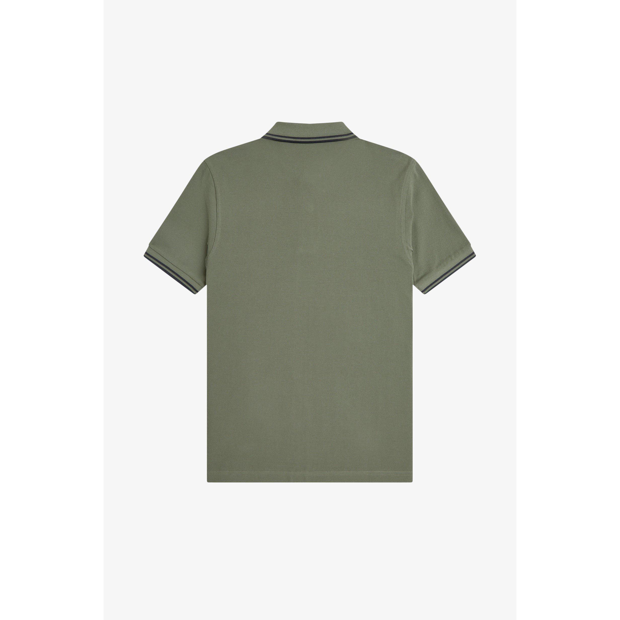 Wrth Grn Z50 - Fred Perry - Short Sleeve Twin Tipped Polo Shirt - 2