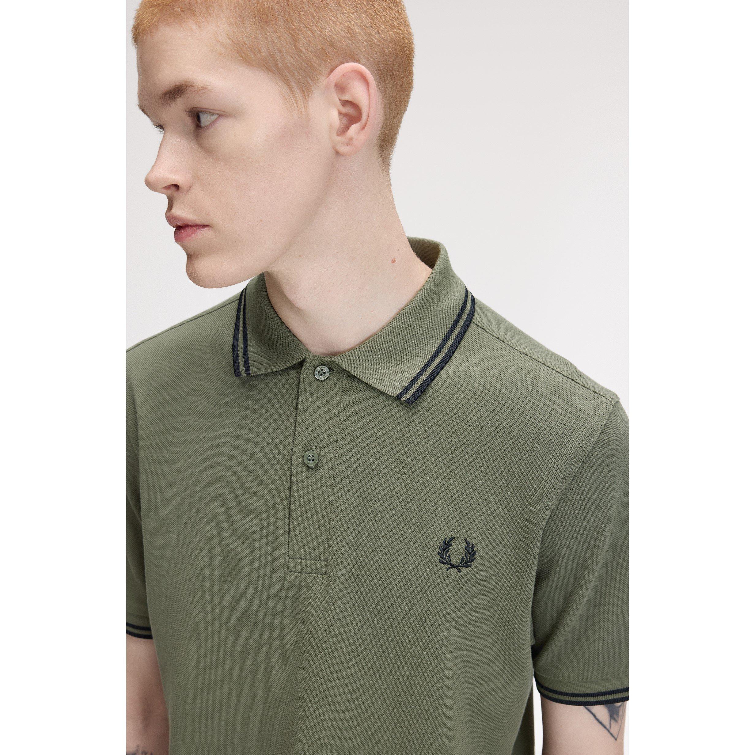Wrth Grn Z50 - Fred Perry - Short Sleeve Twin Tipped Polo Shirt - 5