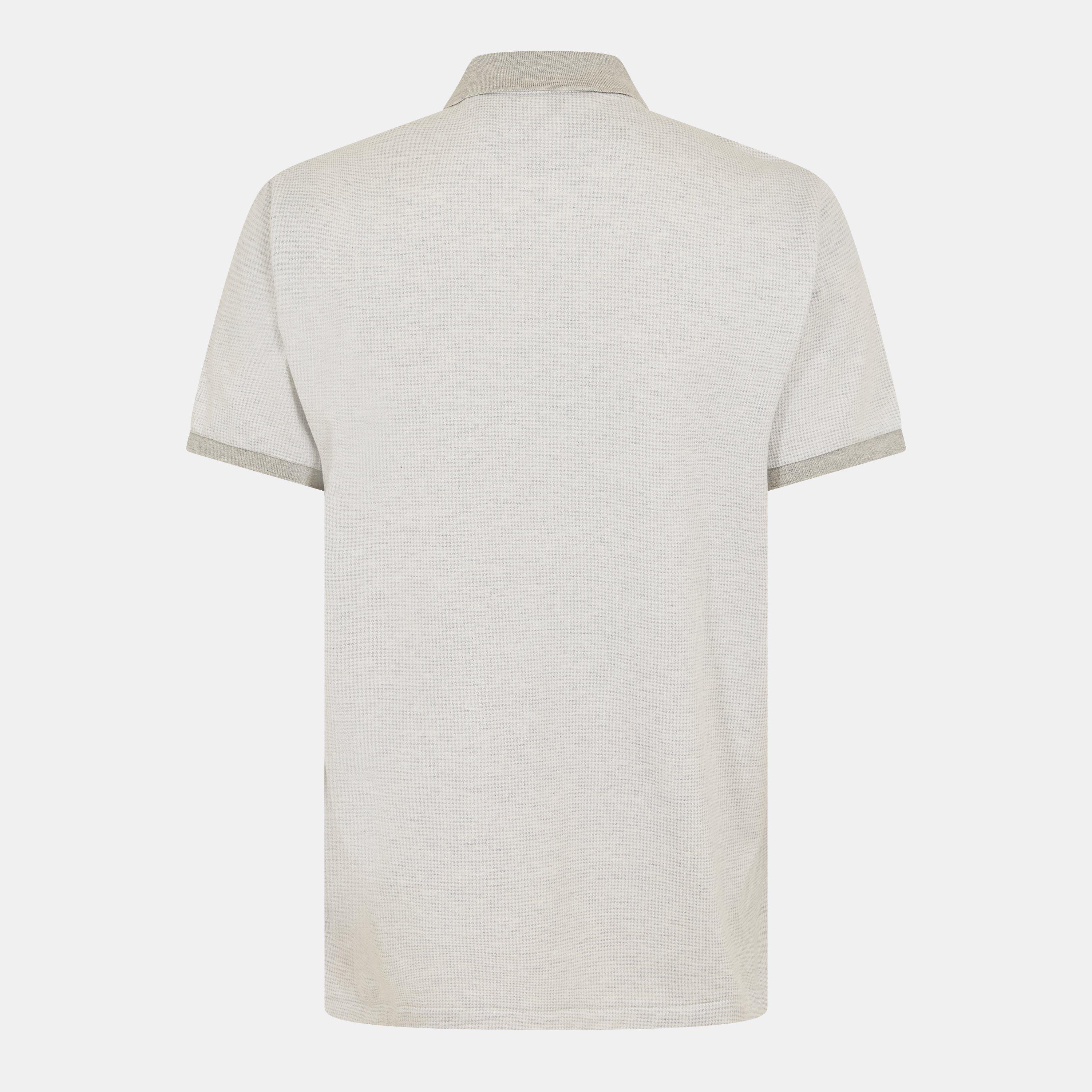 Spring Hthr/Wht - Polo Ralph Lauren - Men's Houndstooth Short-Sleeve Polo Shirt - 2