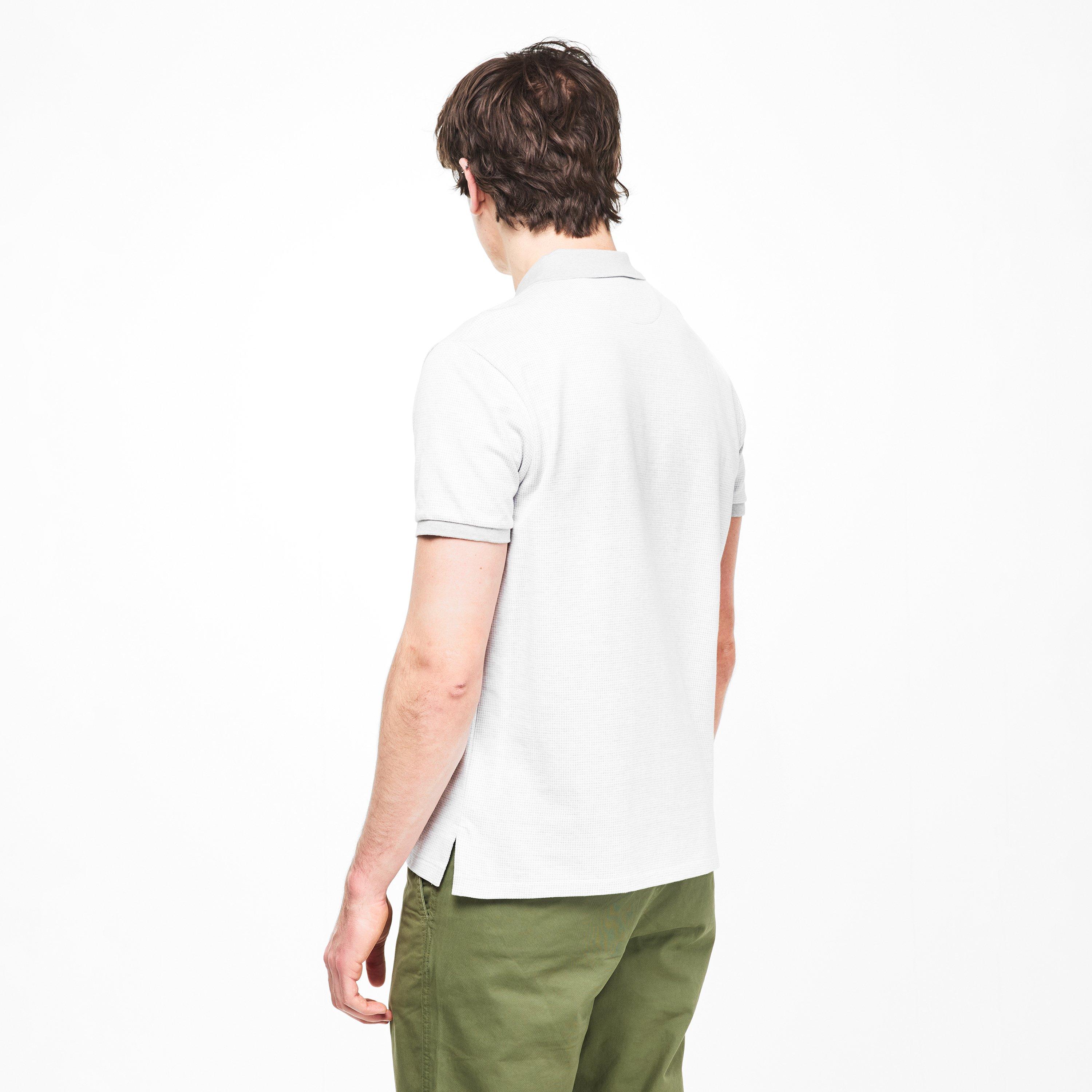 Spring Hthr/Wht - Polo Ralph Lauren - Men's Houndstooth Short-Sleeve Polo Shirt - 4