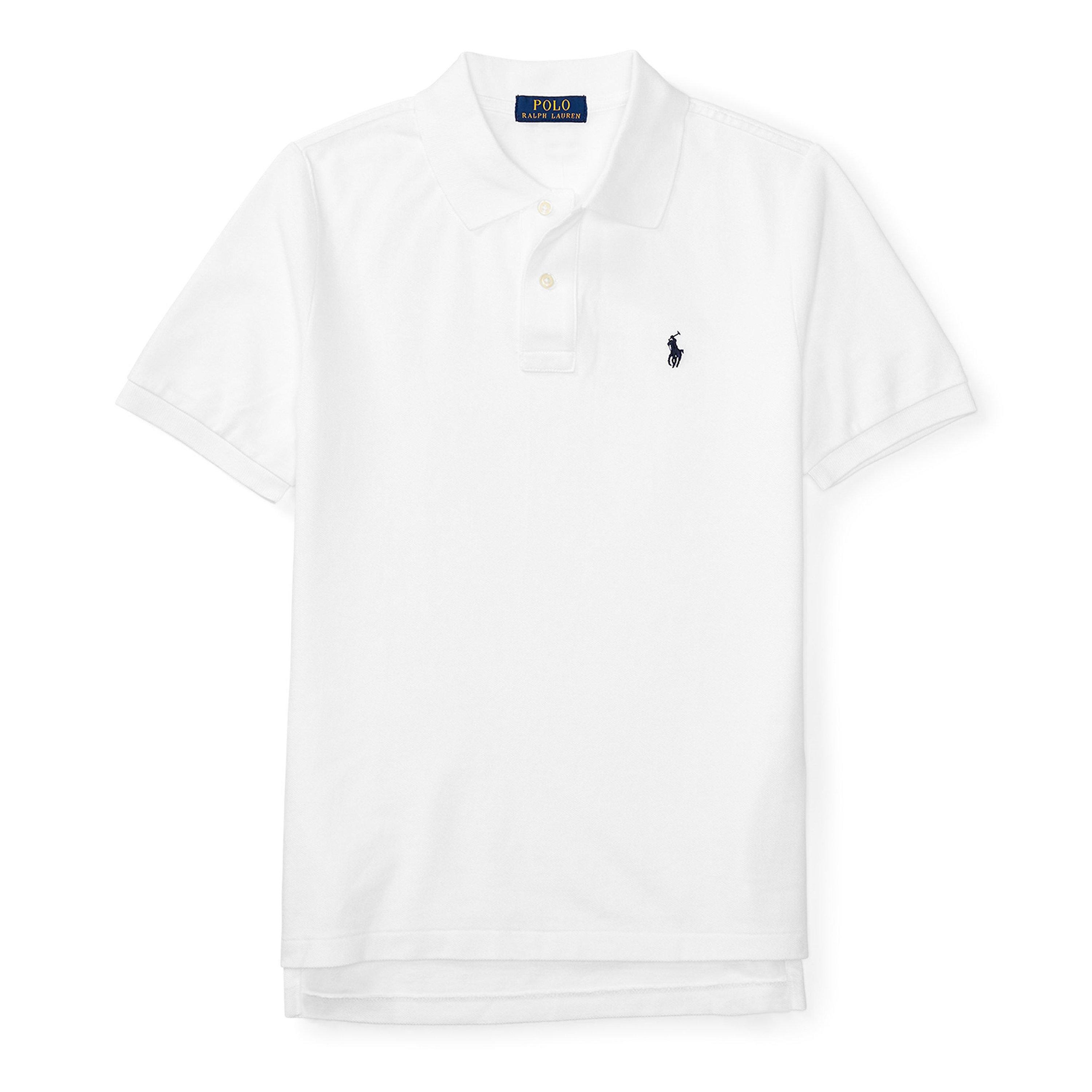 Polo Ralph Lauren Kids' Cotton Short Sleeve Shirt - White - 10 Years