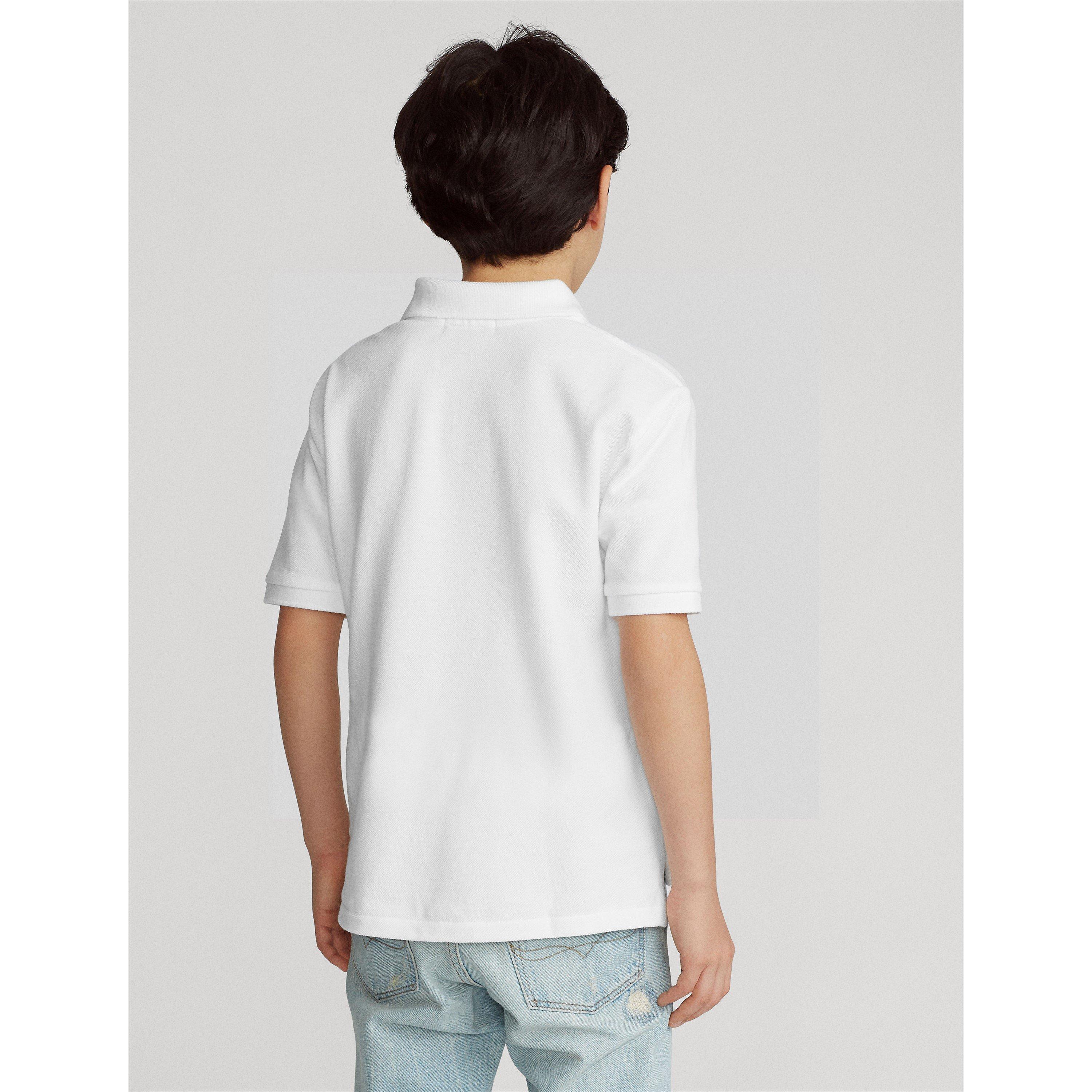 White - Polo Ralph Lauren - Kids' Cotton Short Sleeve Shirt - 4
