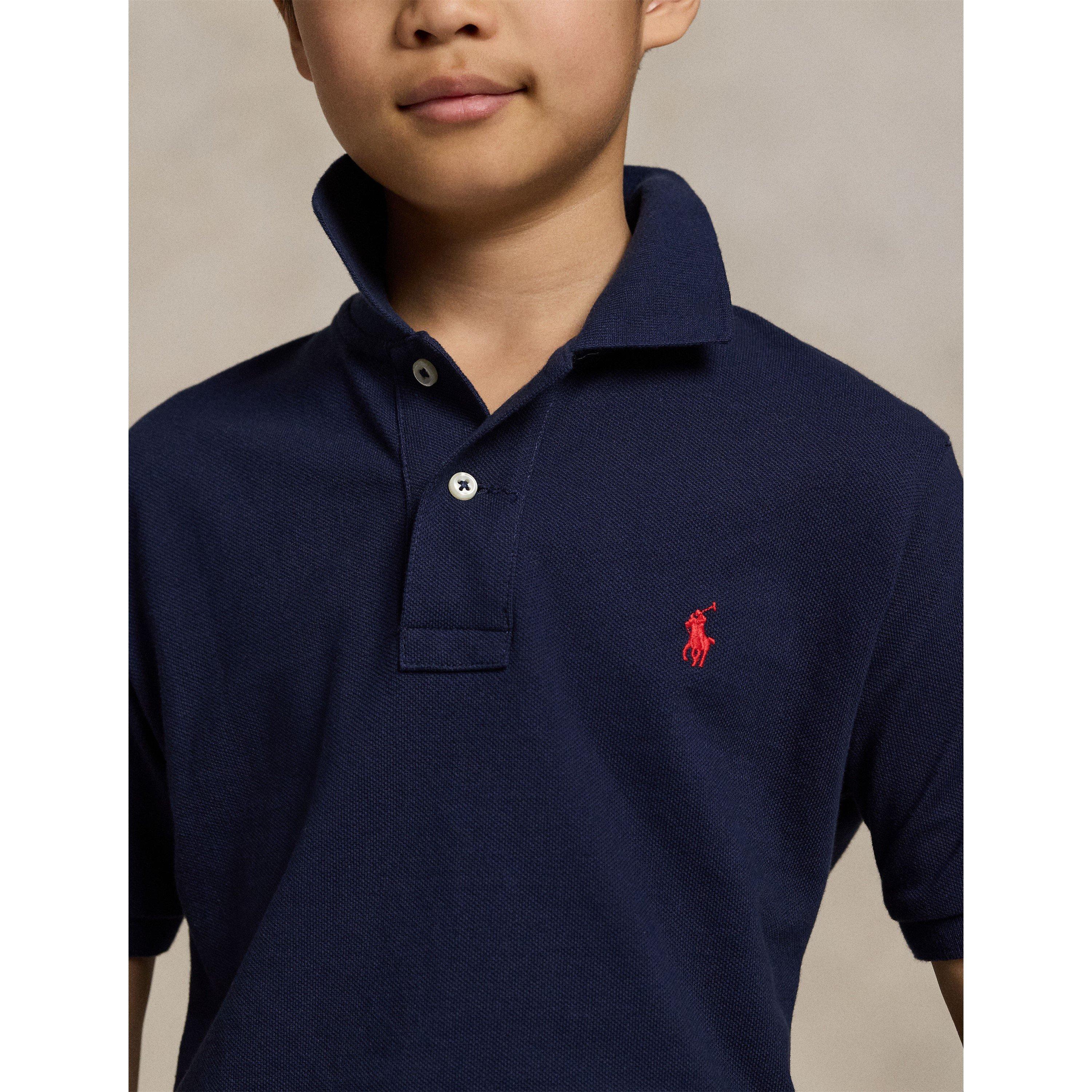 French Navy - Polo Ralph Lauren - Kids' Cotton Short Sleeve Shirt - 4