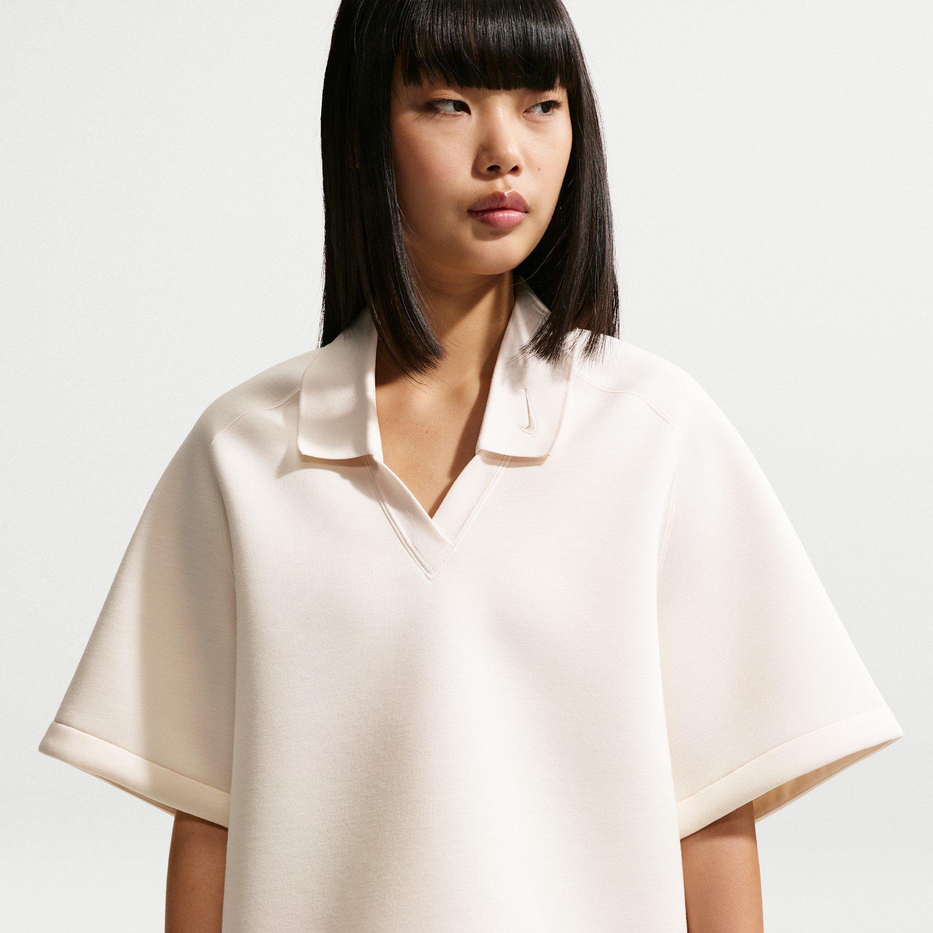 Chalk/Chalk - Nike - Women's Short Sleeve Polo Shirt - 1