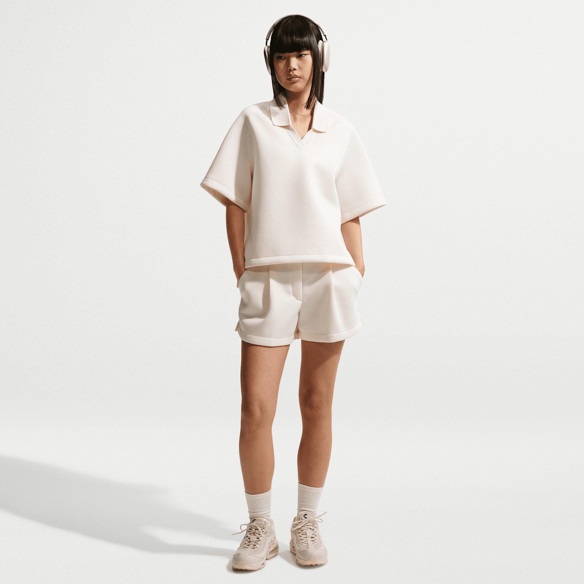 Chalk/Chalk - Nike - Women's Short Sleeve Polo Shirt - 4