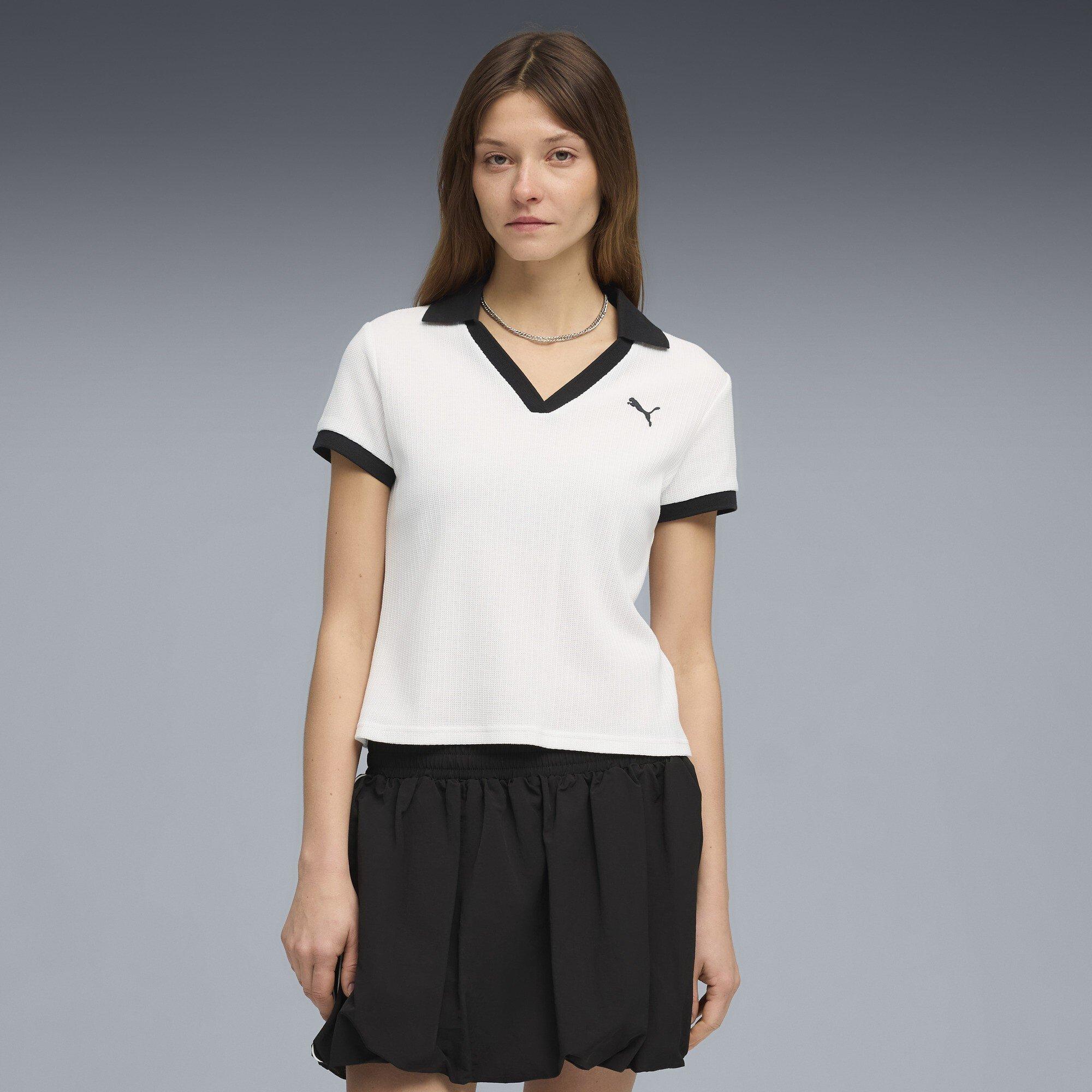 Puma White - Puma - Women's Short Sleeve Polo Shirt - 3