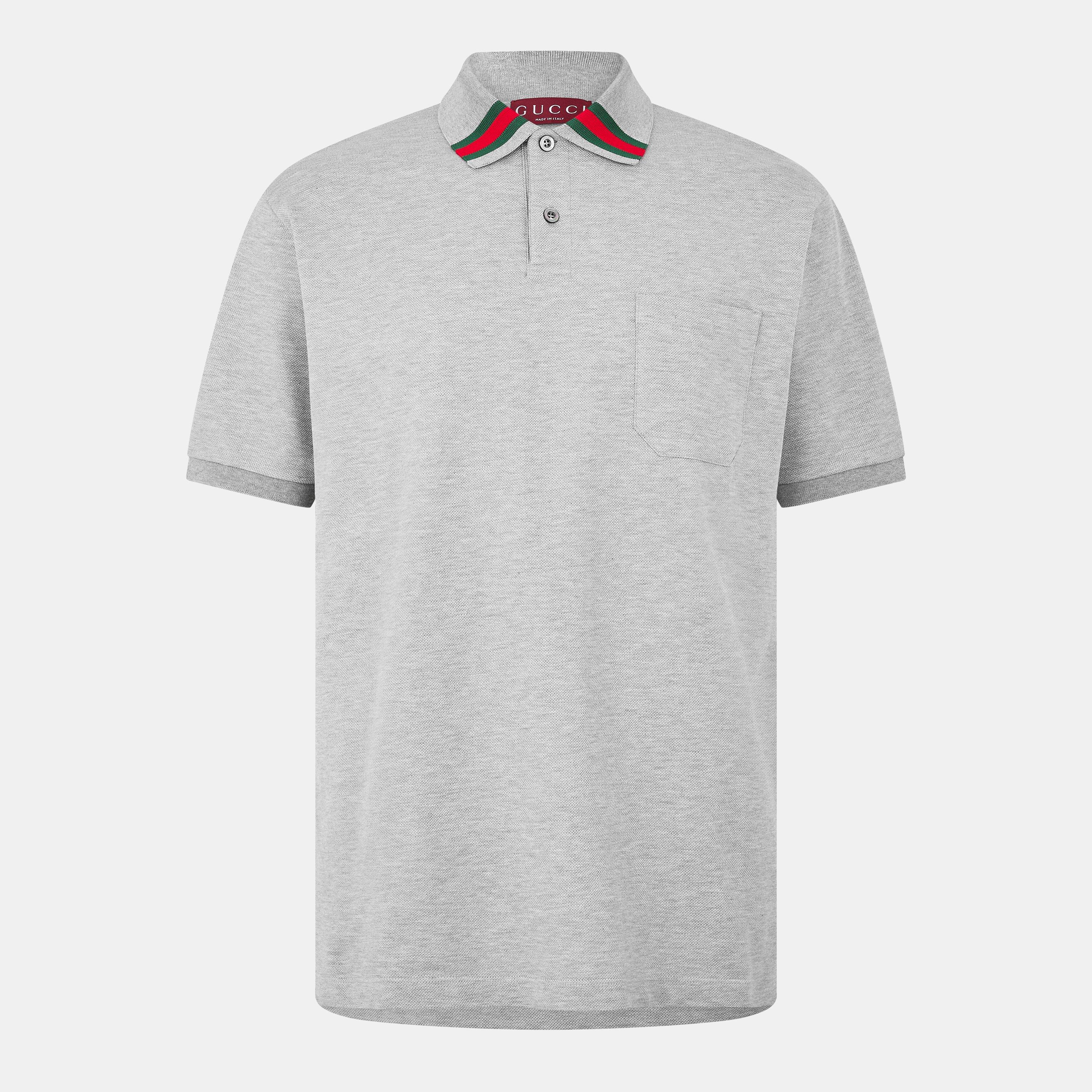 Grey - Gucci - Men's Short-Sleeve Polo Shirt - 1