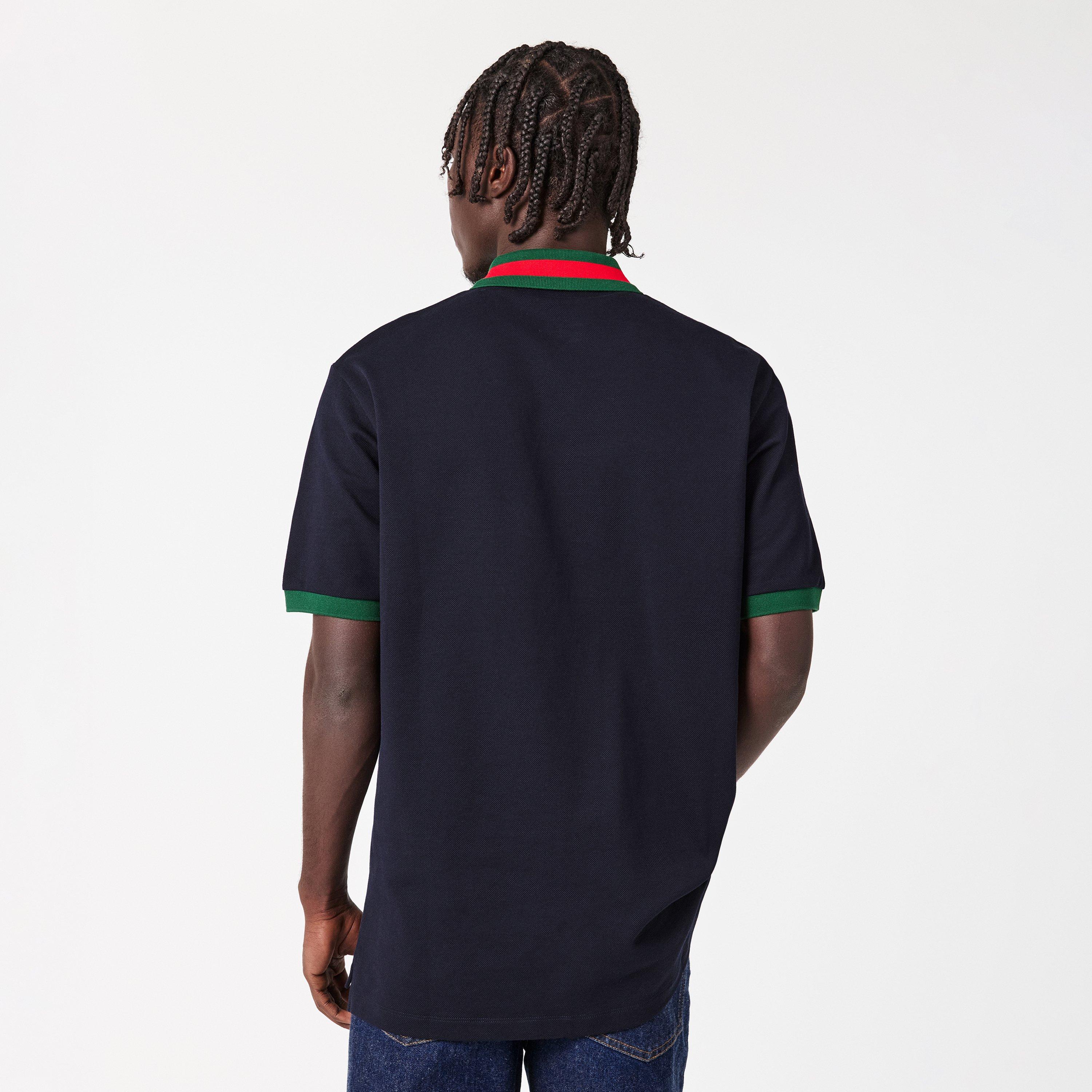 Navy - Gucci - Men's Short-Sleeve Polo Shirt - 4