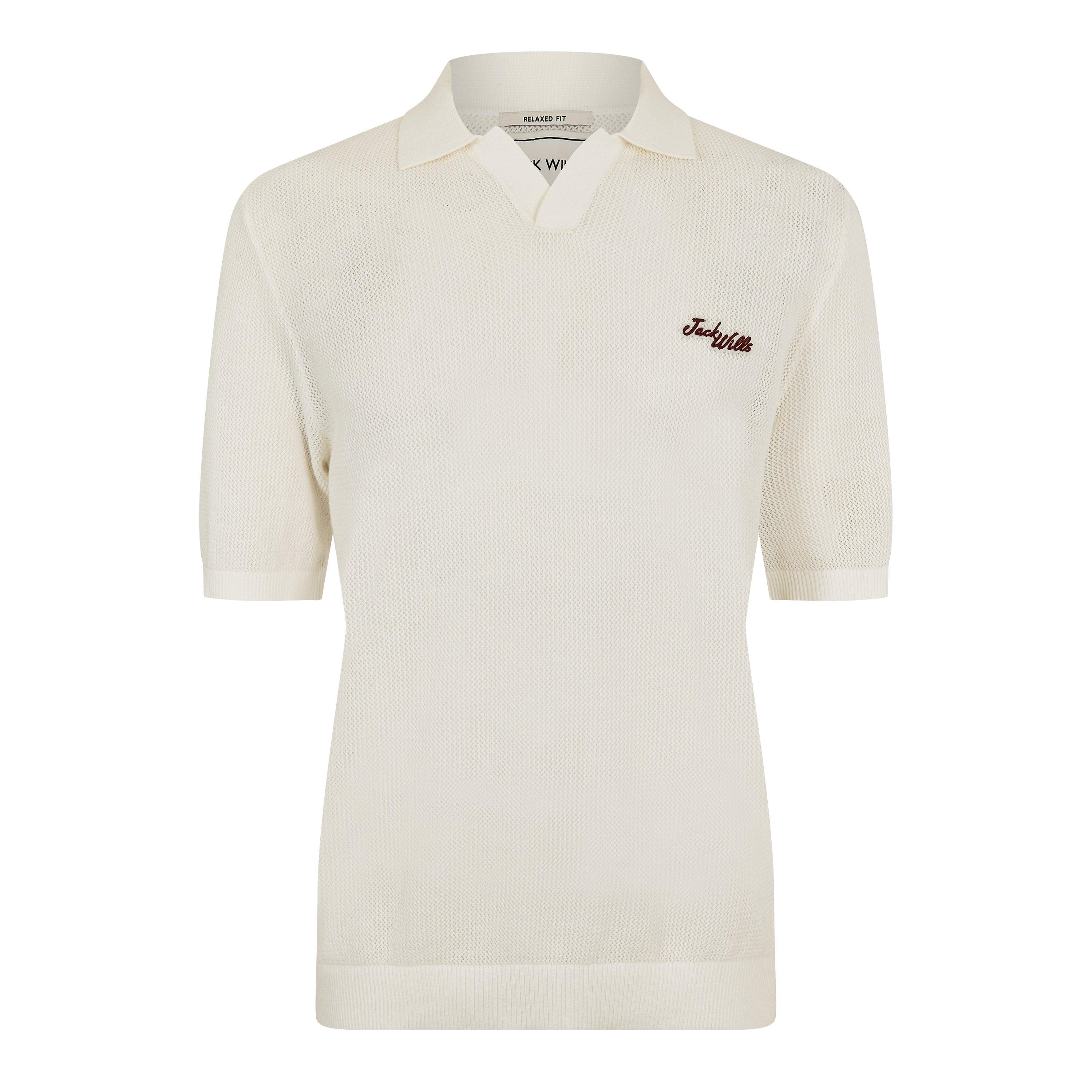Beige - Jack Wills - Men's Short Sleeve Polo Shirt - 1