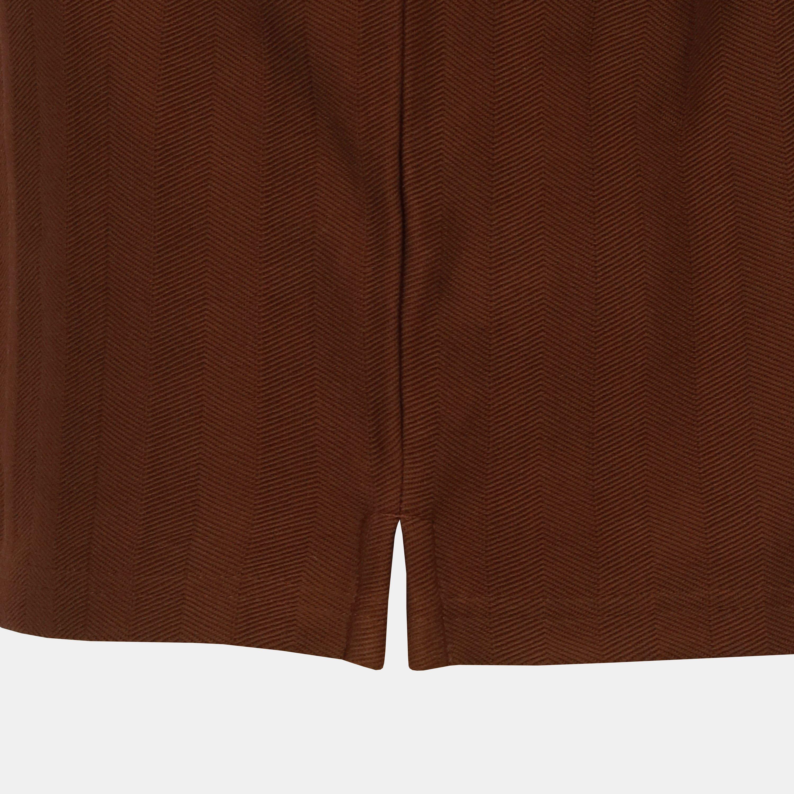 Chocolate - Jack Wills - Men's Herringbone Cotton Short Sleeve Polo Shirt - 6