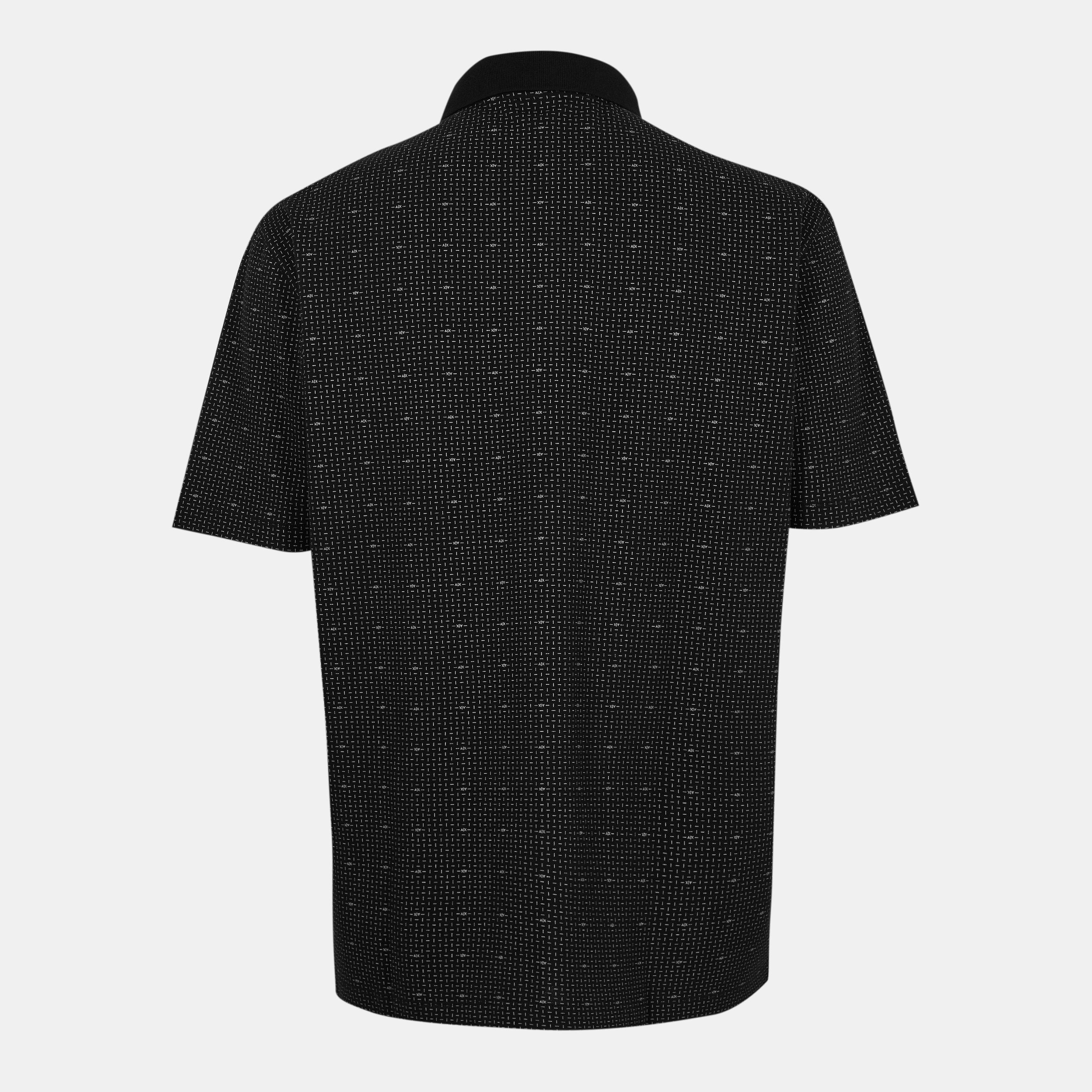 Nero - Armani Exchange - Men's Short Sleeve Polo Shirt - 2