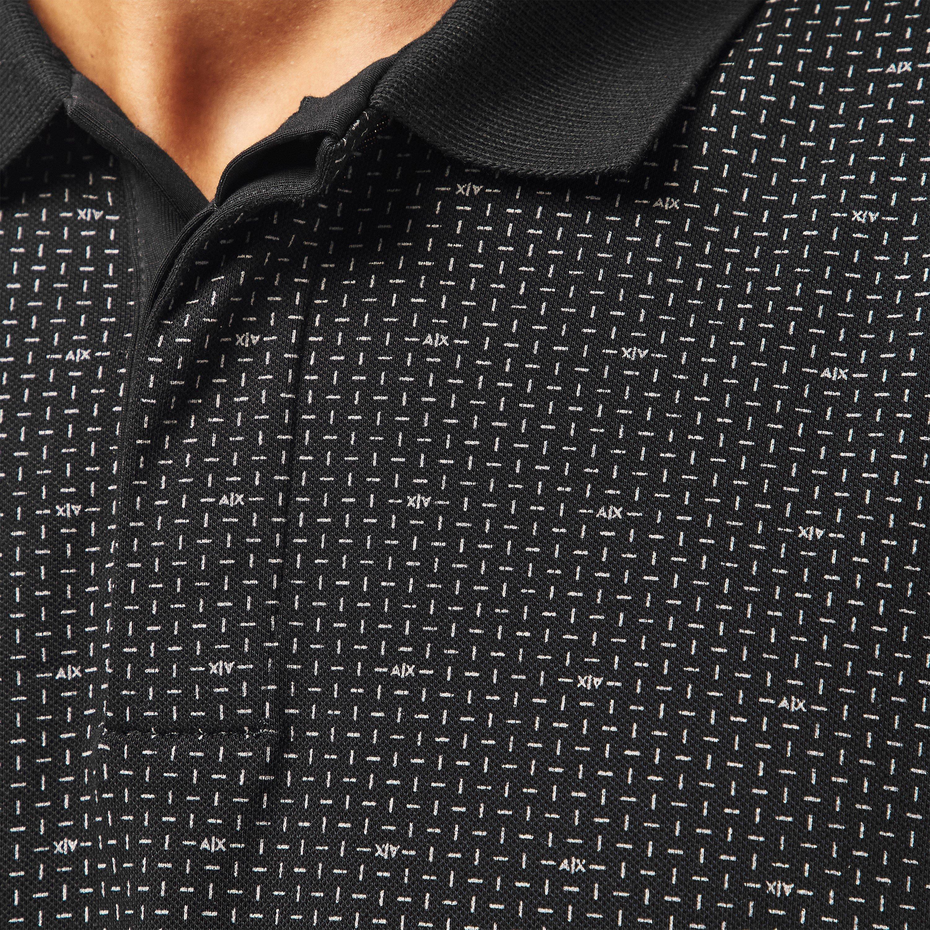 Nero - Armani Exchange - Men's Short Sleeve Polo Shirt - 5