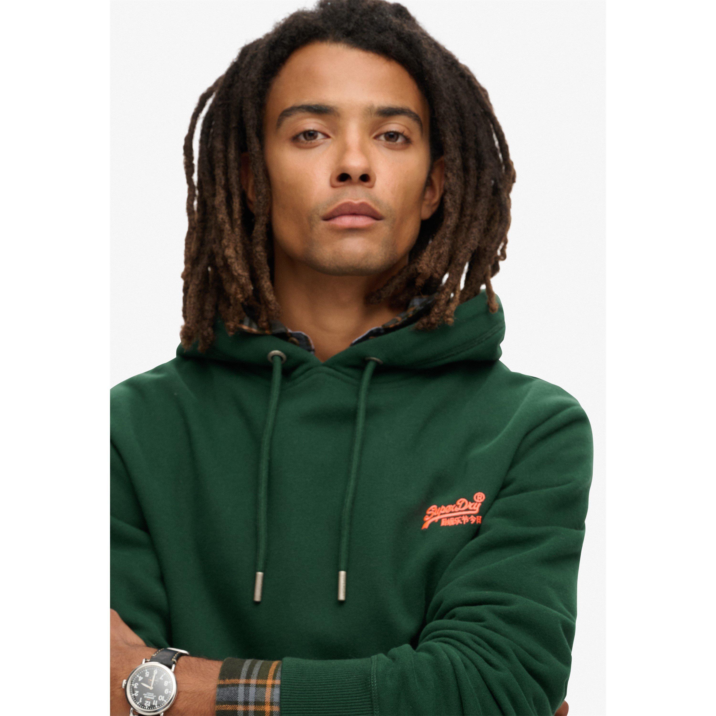 Emalje Grøn - Superdry - Men's Essentials Logo Hoodie - 1
