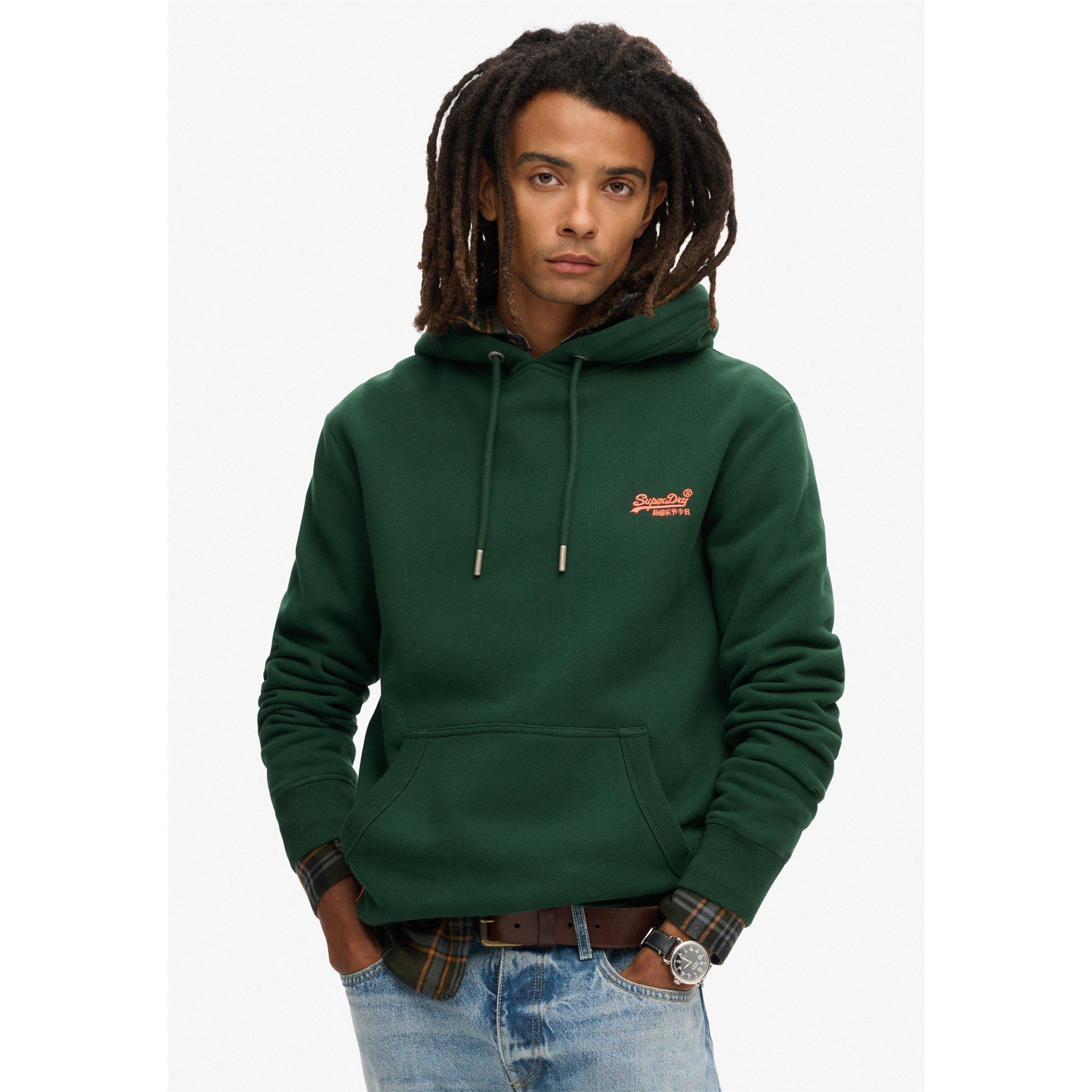 Enamel Green - Superdry - Men's Essentials Logo Hoodie - 3
