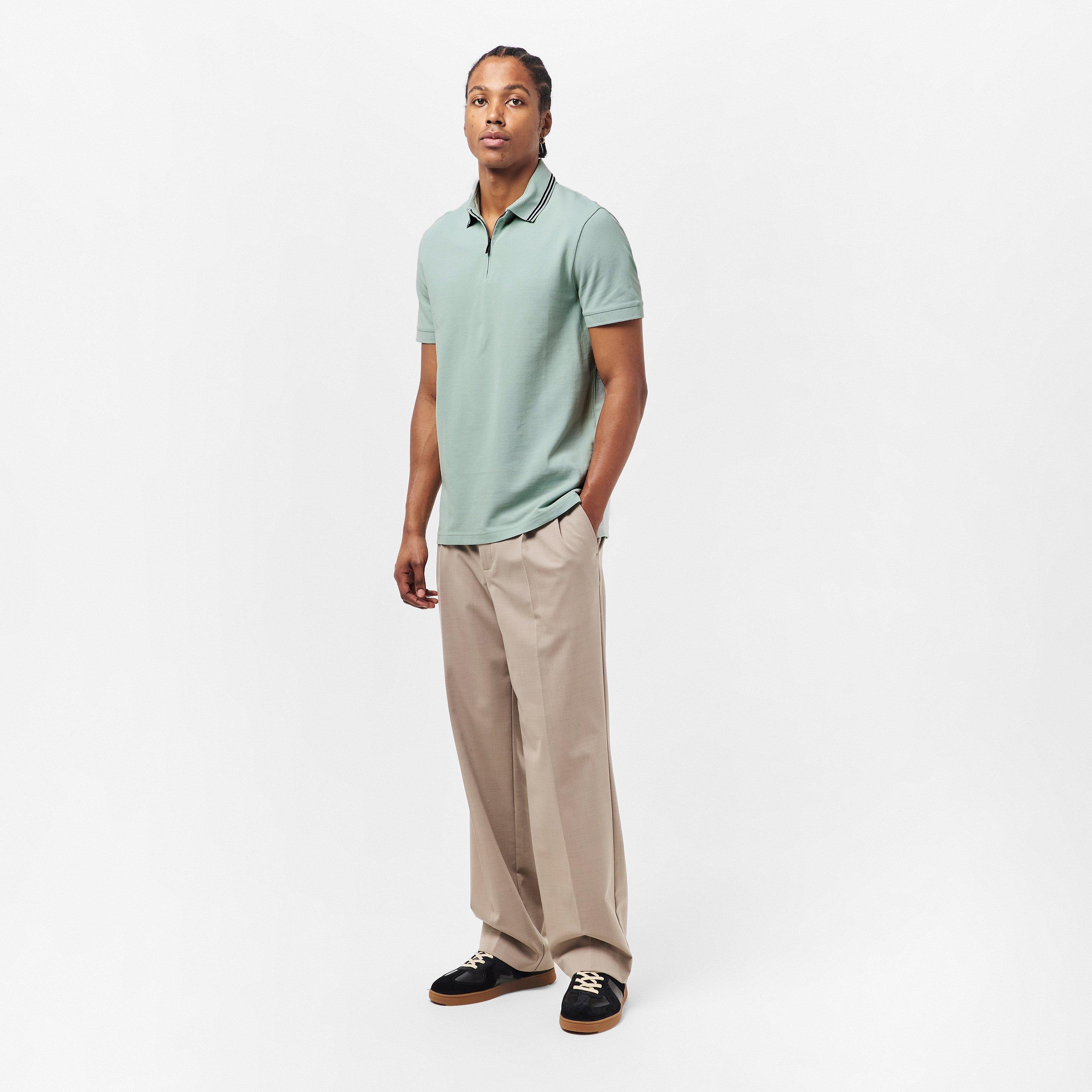 Aqua Grey - Armani Exchange - Men's Short Sleeve Polo Shirt - 6