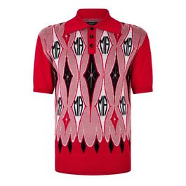 Amiri Jacquard Polo Shirt