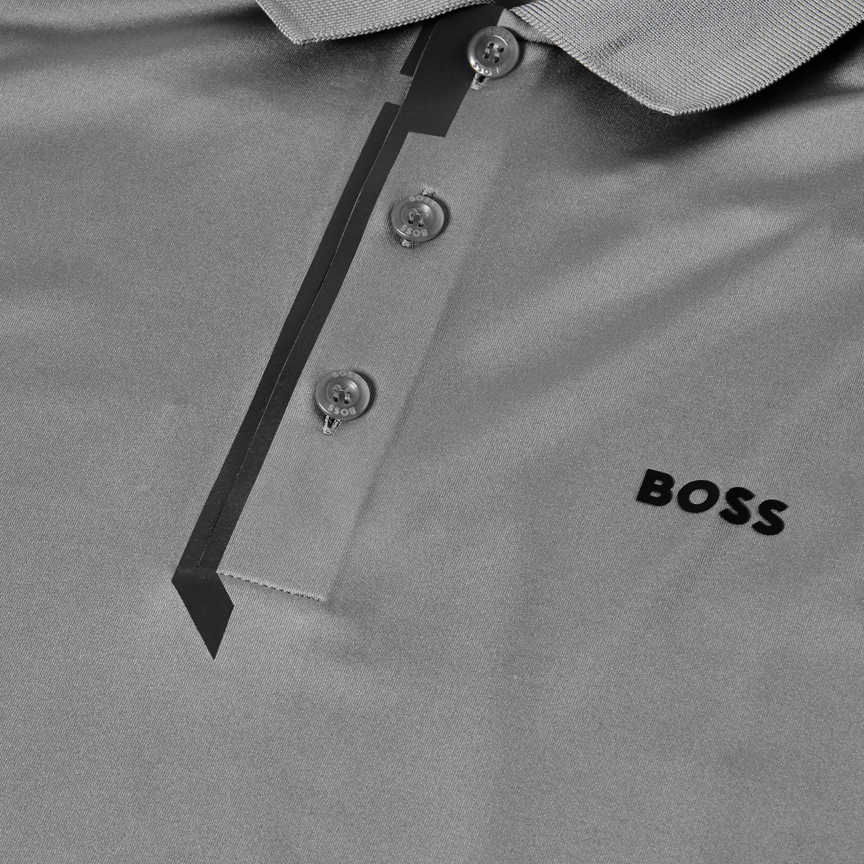 Dark Beige - Boss - Men's Paddytech Short Sleeve Polo Shirt - 3