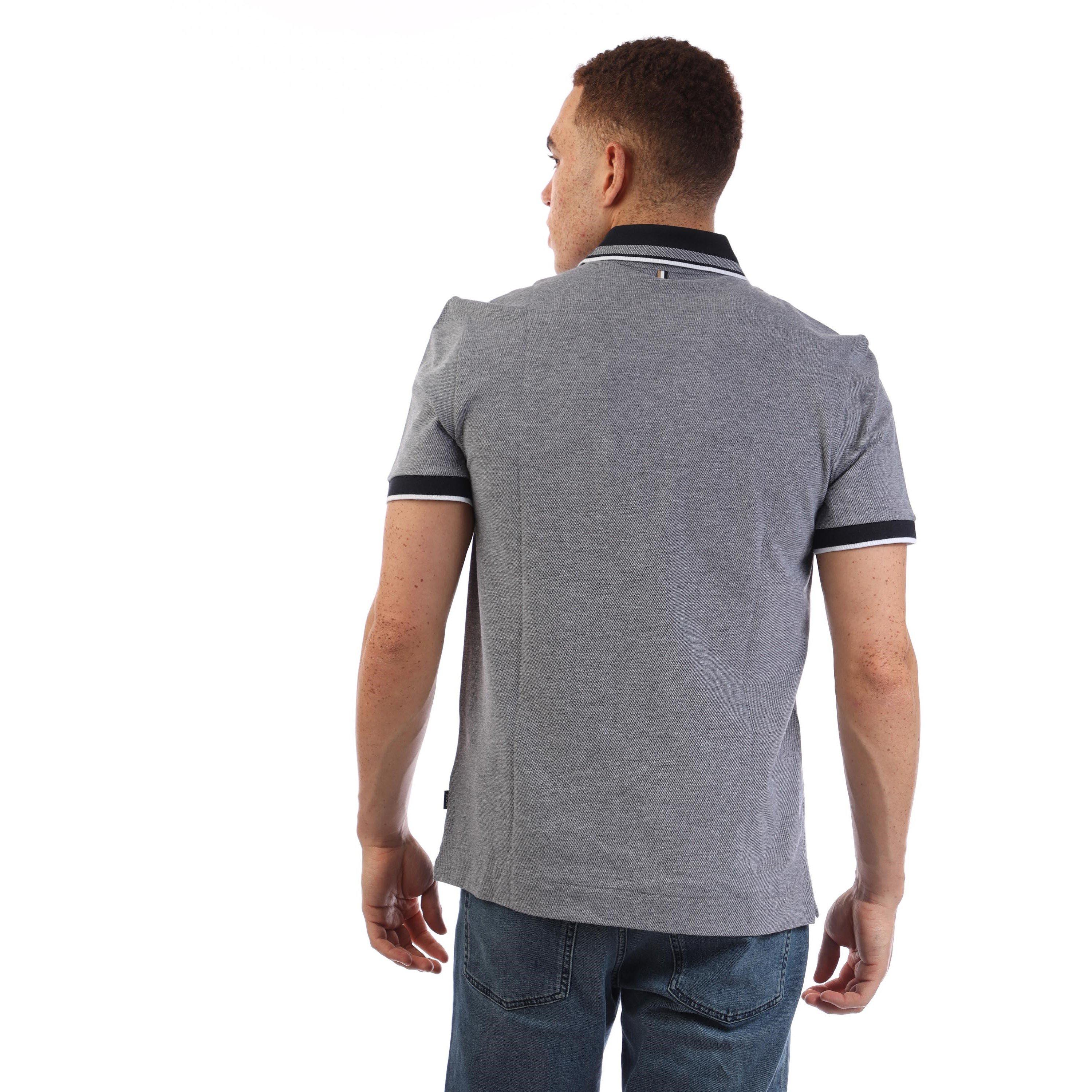 Dark Blue - Boss - Men's H Prout Short Sleeve Polo Shirt - 3