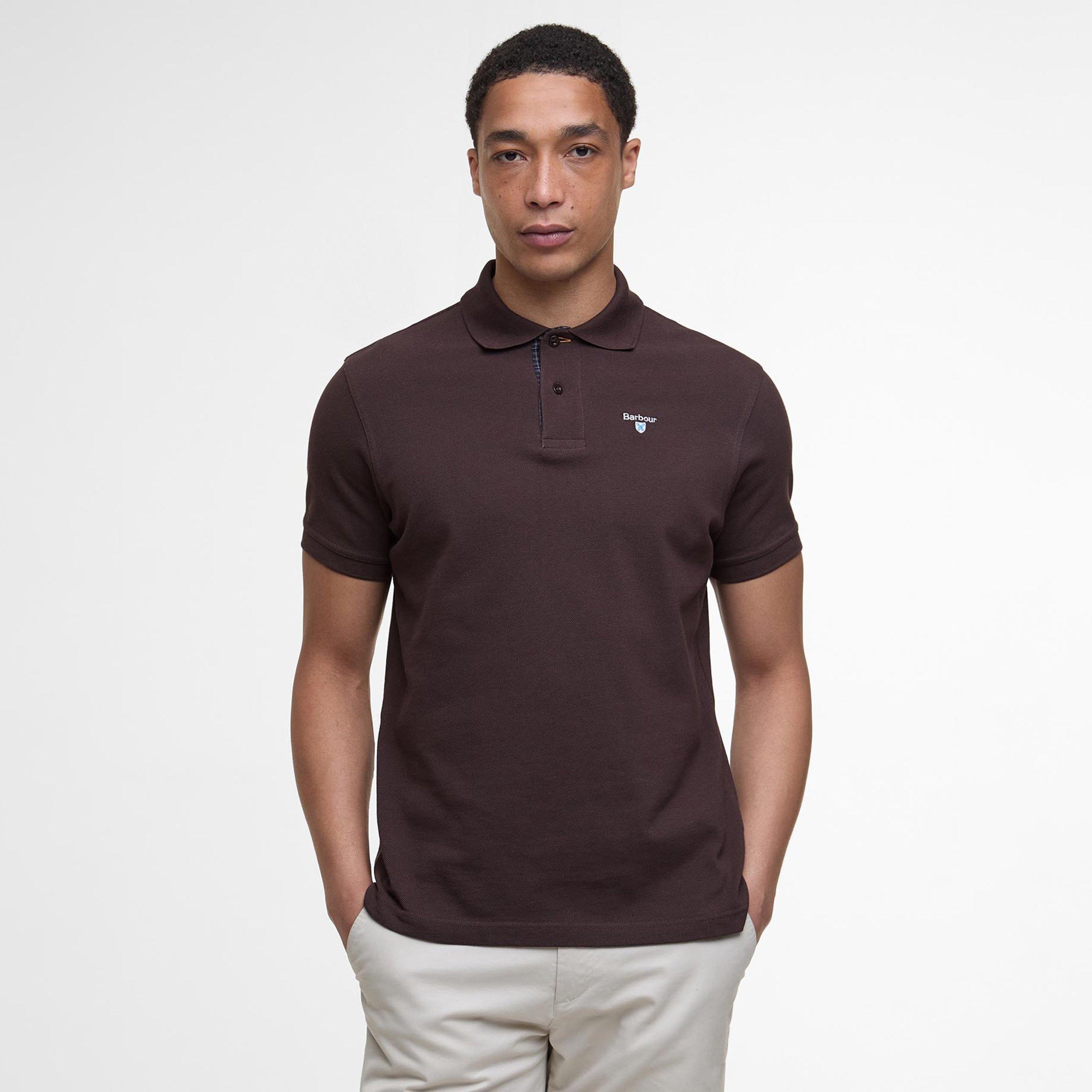 Dark Oak - Barbour - Mens Tartan Pique Polo Shirt - 2