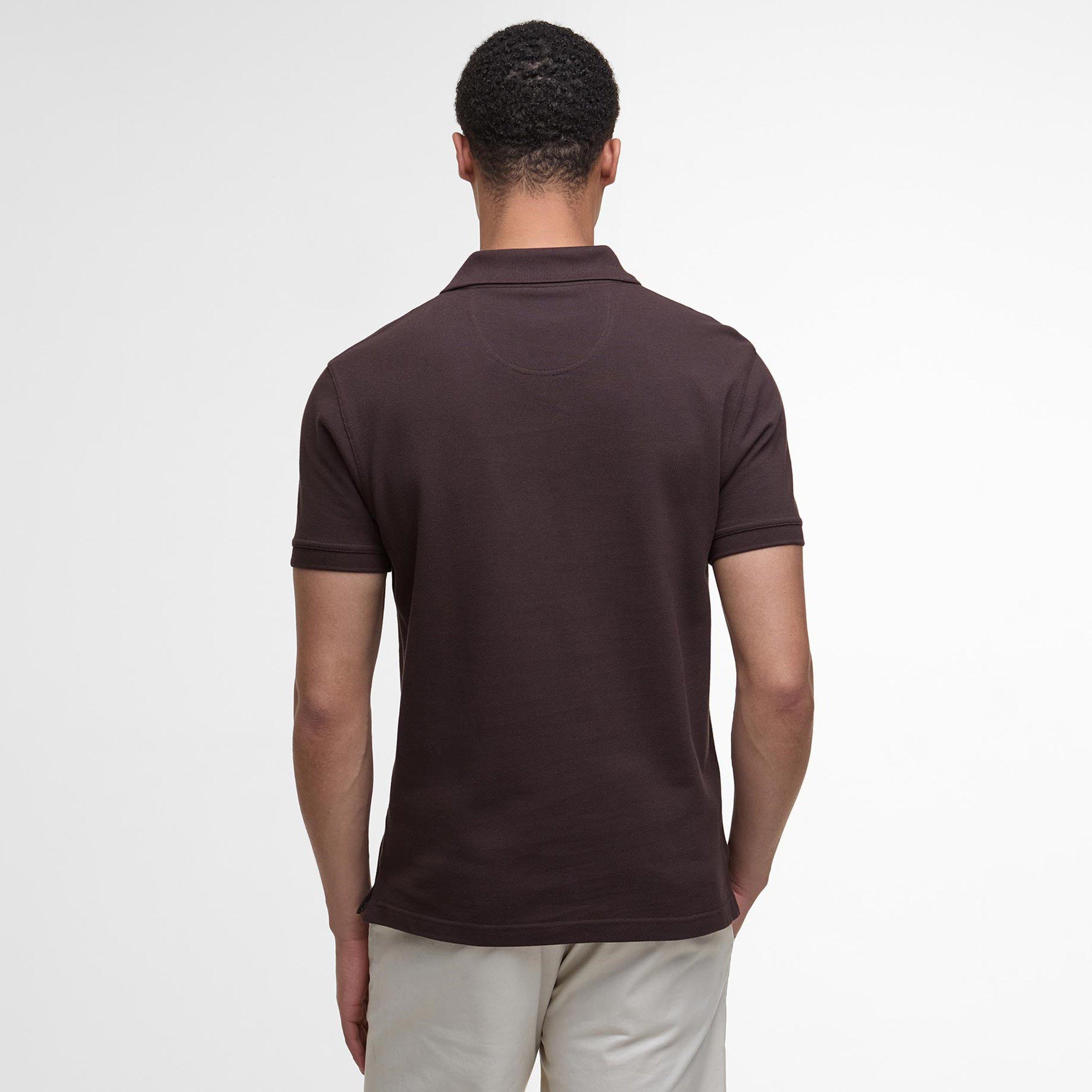 Dark Oak - Barbour - Mens Tartan Pique Polo Shirt - 3