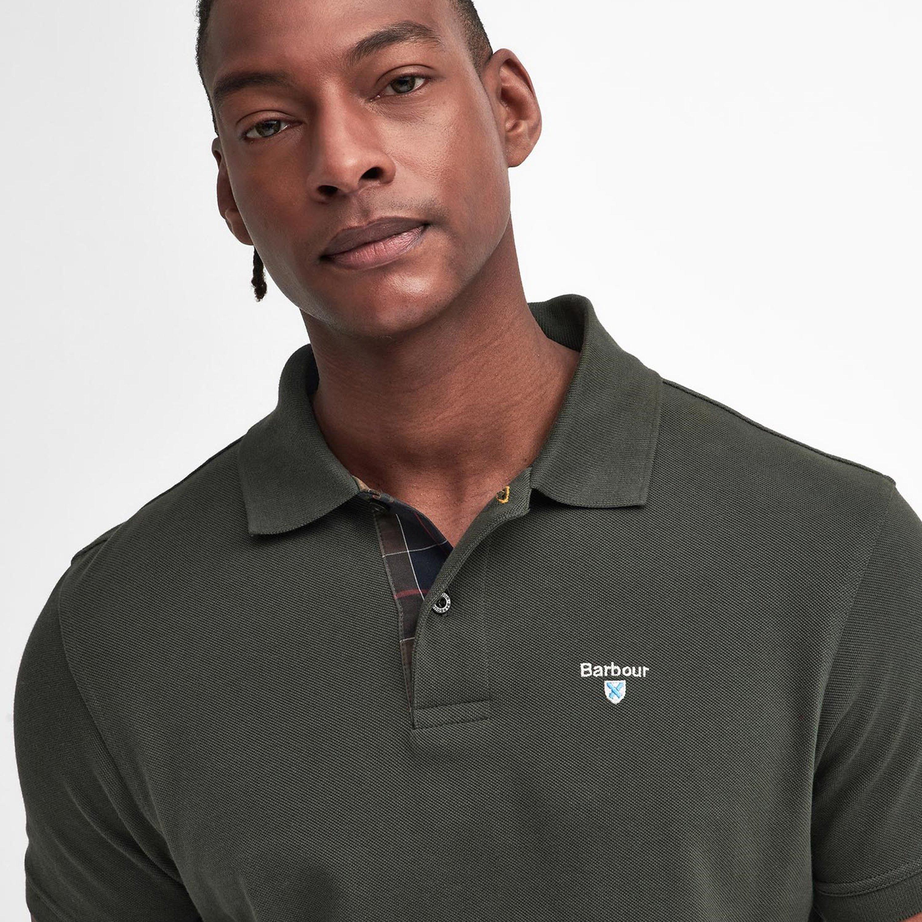 Seaweed GN73 - Barbour - Mens Tartan Pique Polo Shirt - 5
