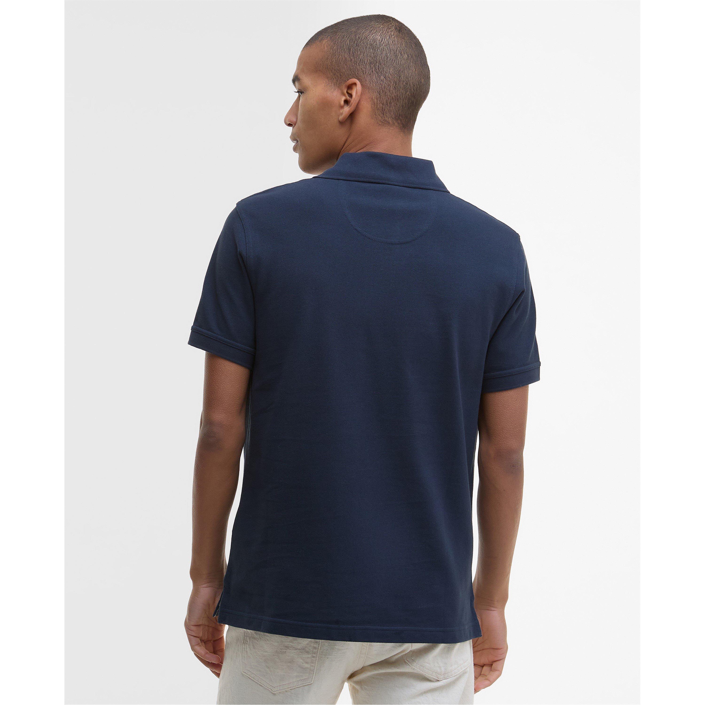 New Navy NY31 - Barbour - Men's Tartan Trim Cotton Short Sleeve Polo Shirt - 3