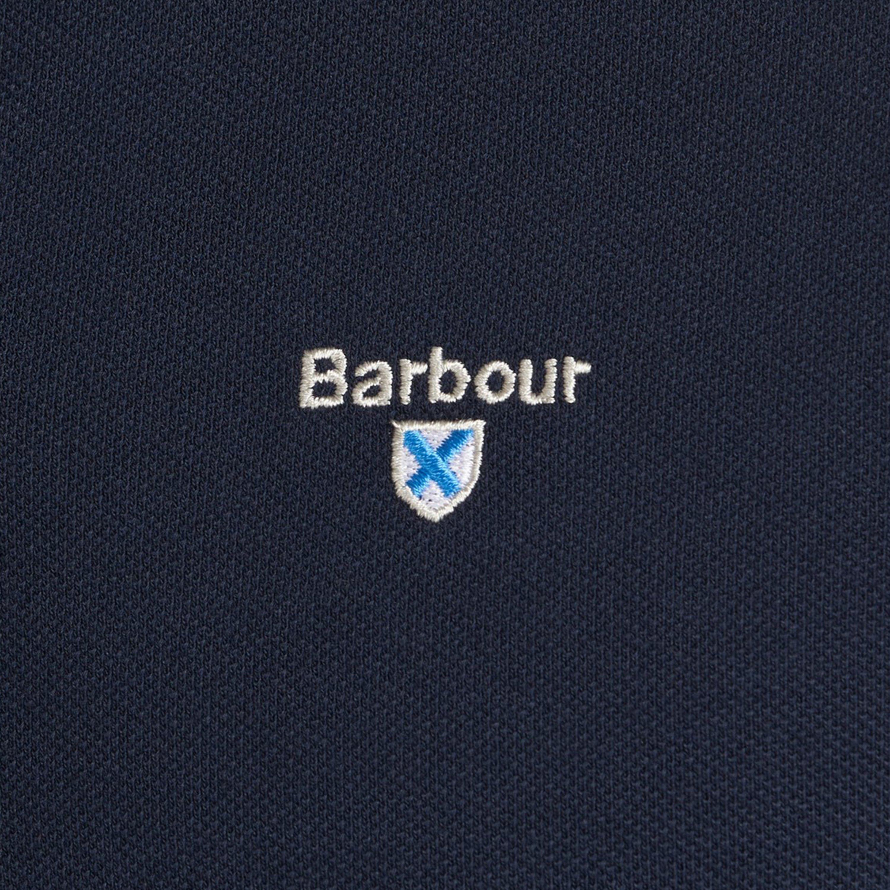 New Navy NY31 - Barbour - Men's Tartan Trim Cotton Short Sleeve Polo Shirt - 6