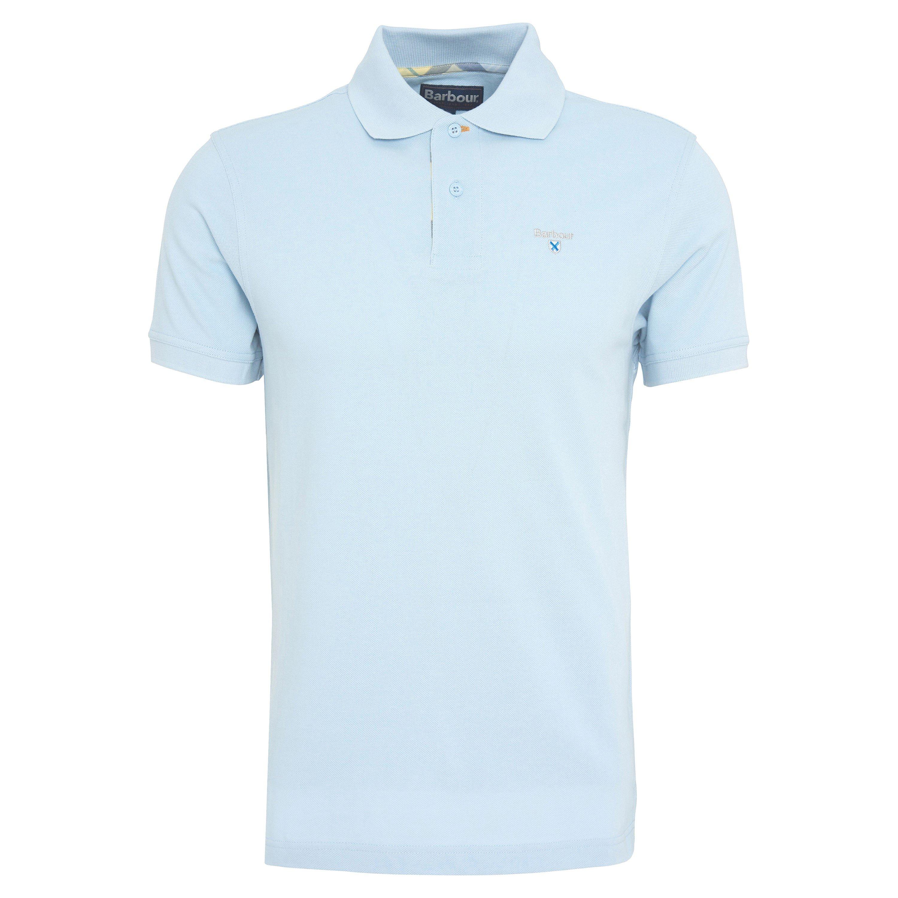 Barbour Men's Tartan Pique Polo Shirt - Niagra Mst Bu44 - S