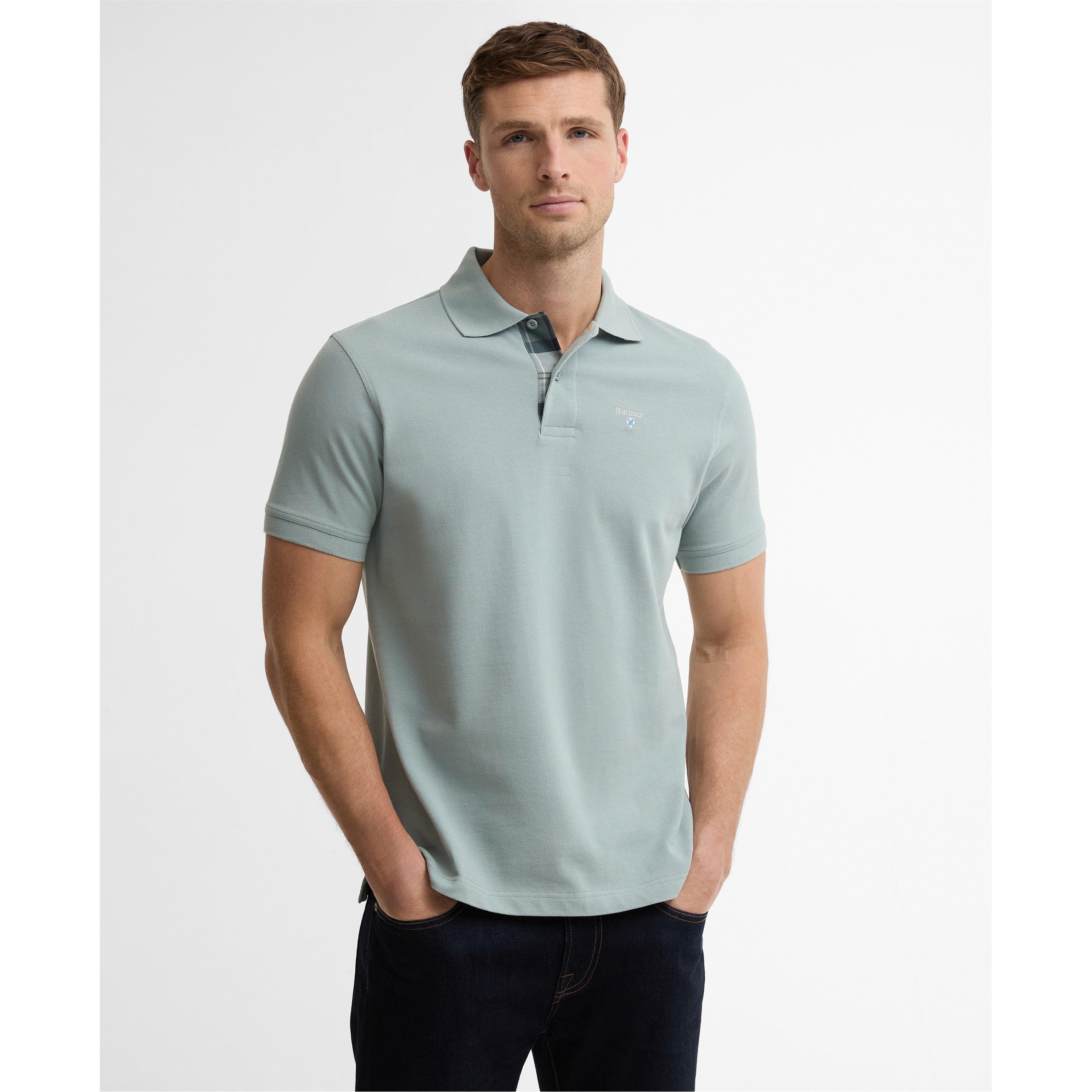 Dust Slate TE13 - Barbour - Mens Tartan Pique Polo Shirt - 2