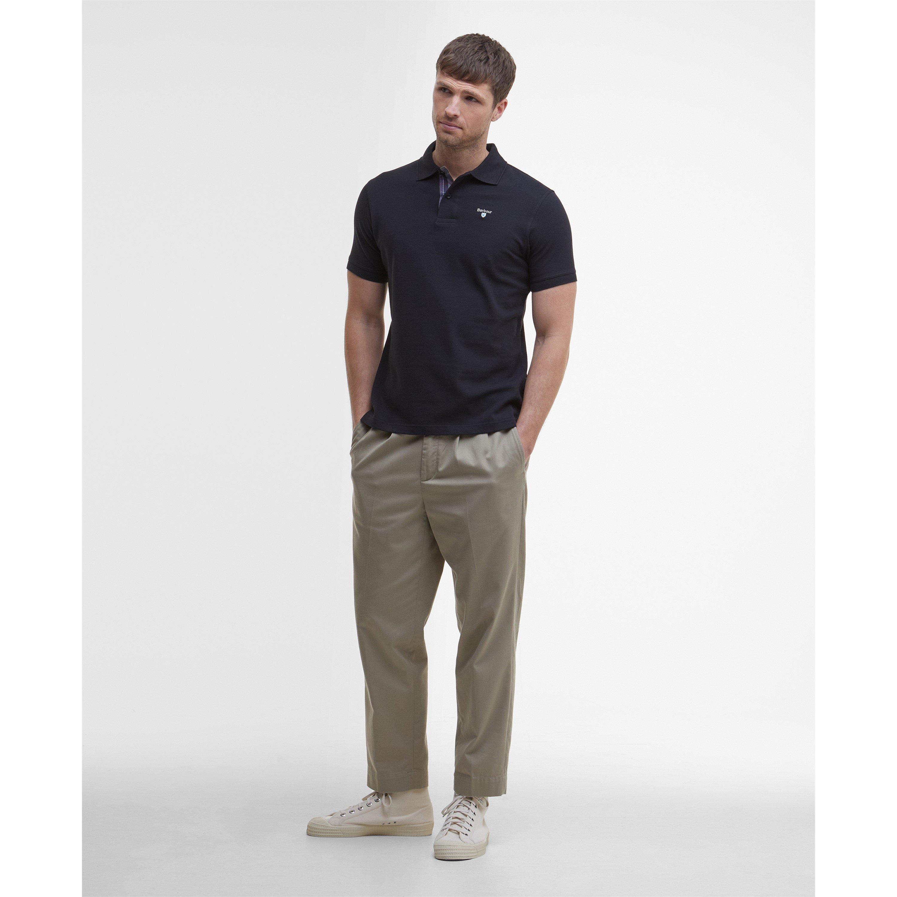 Black BK31 - Barbour - Mens Tartan Pique Polo Shirt - 8