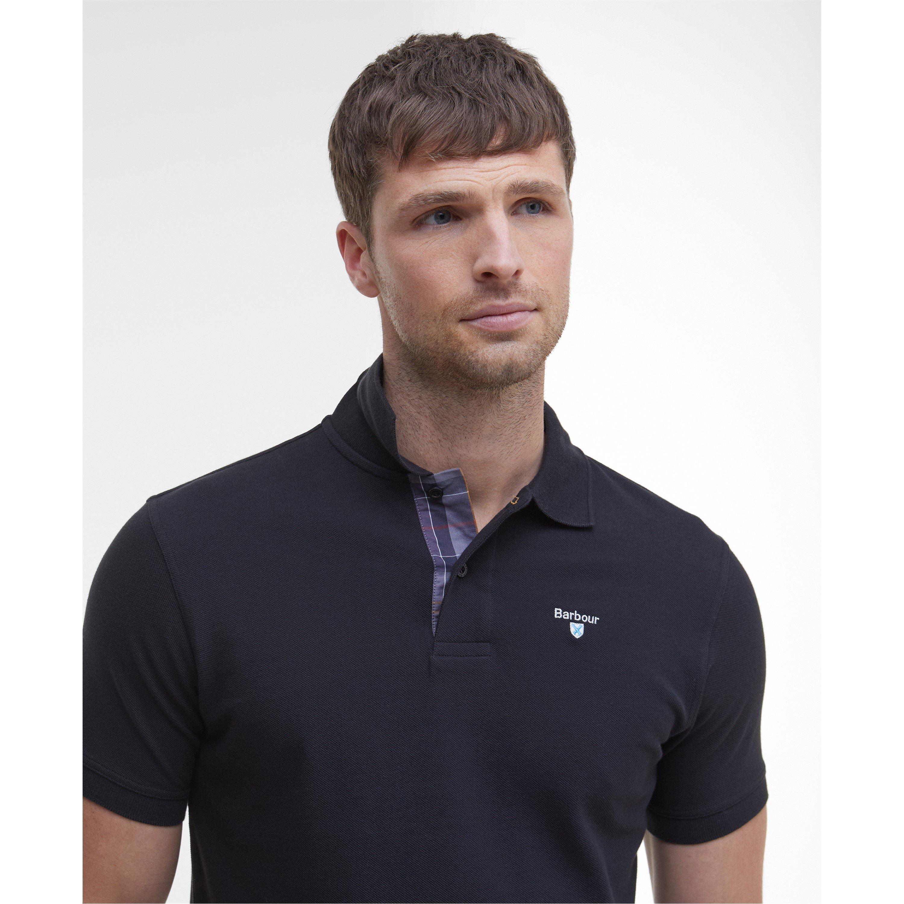Black BK31 - Barbour - Mens Tartan Pique Polo Shirt - 4