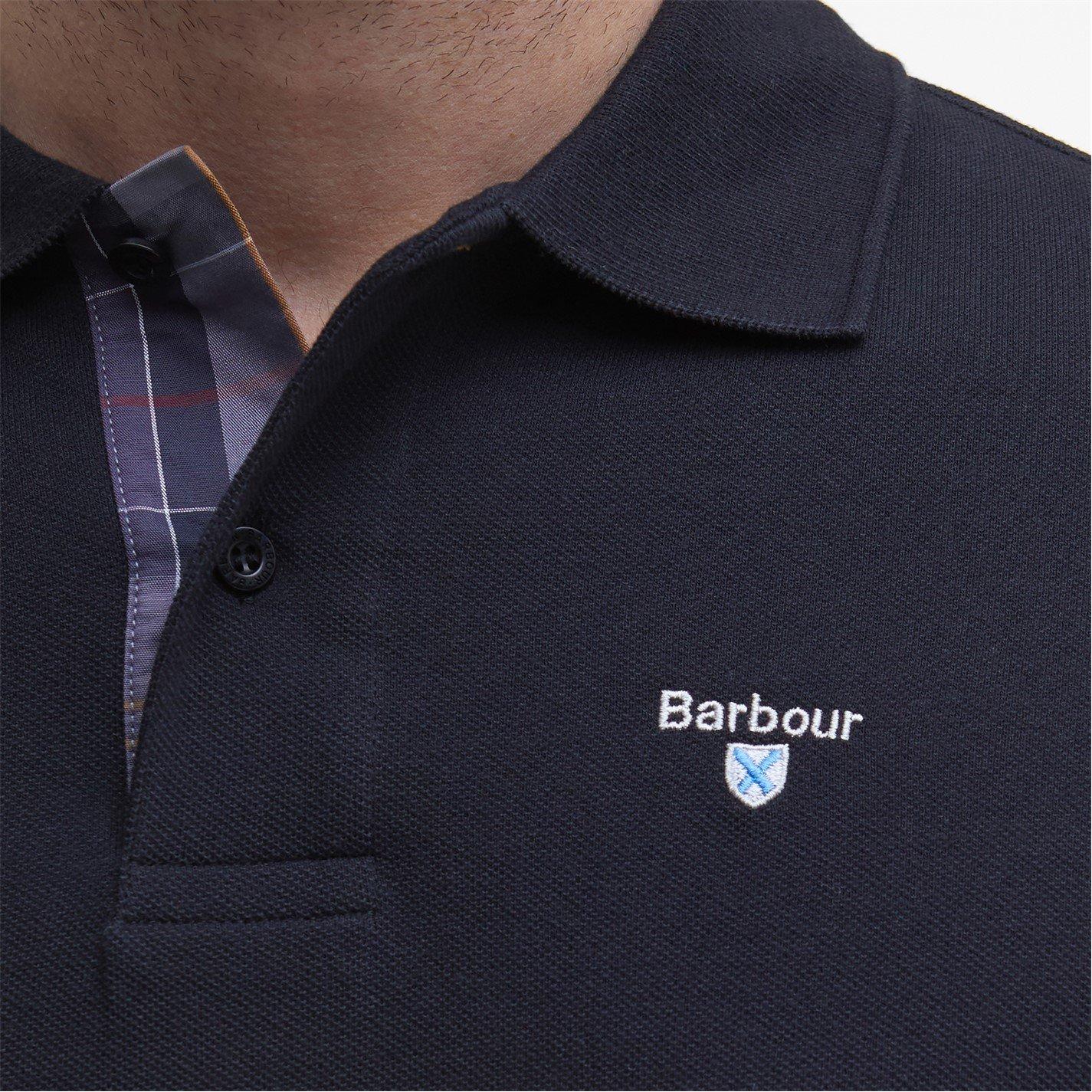 Black BK31 - Barbour - Mens Tartan Pique Polo Shirt - 6