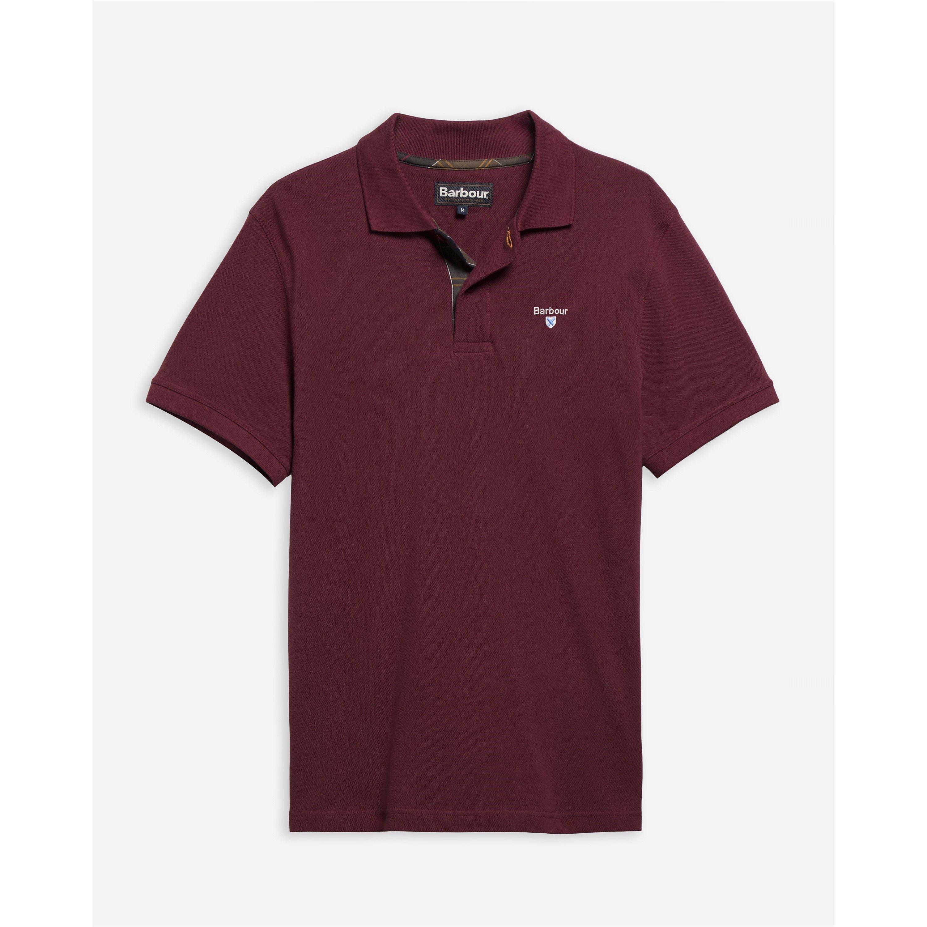 Barbour Mens Tartan Pique Polo Shirt