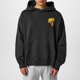 Palm Angels Burning Palm Tree Logo Hoodie