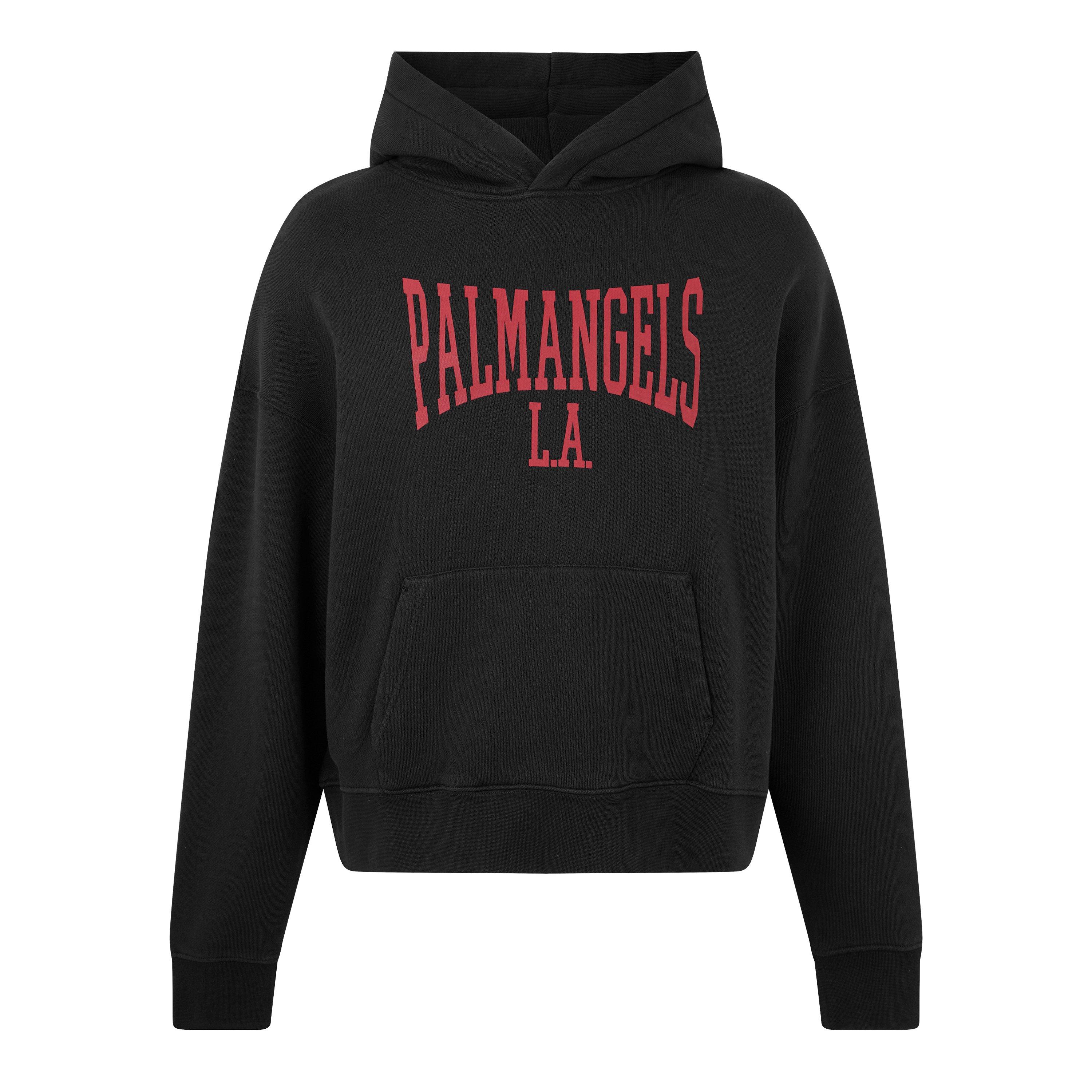 Black - Palm Angels - College Hoodie - 5