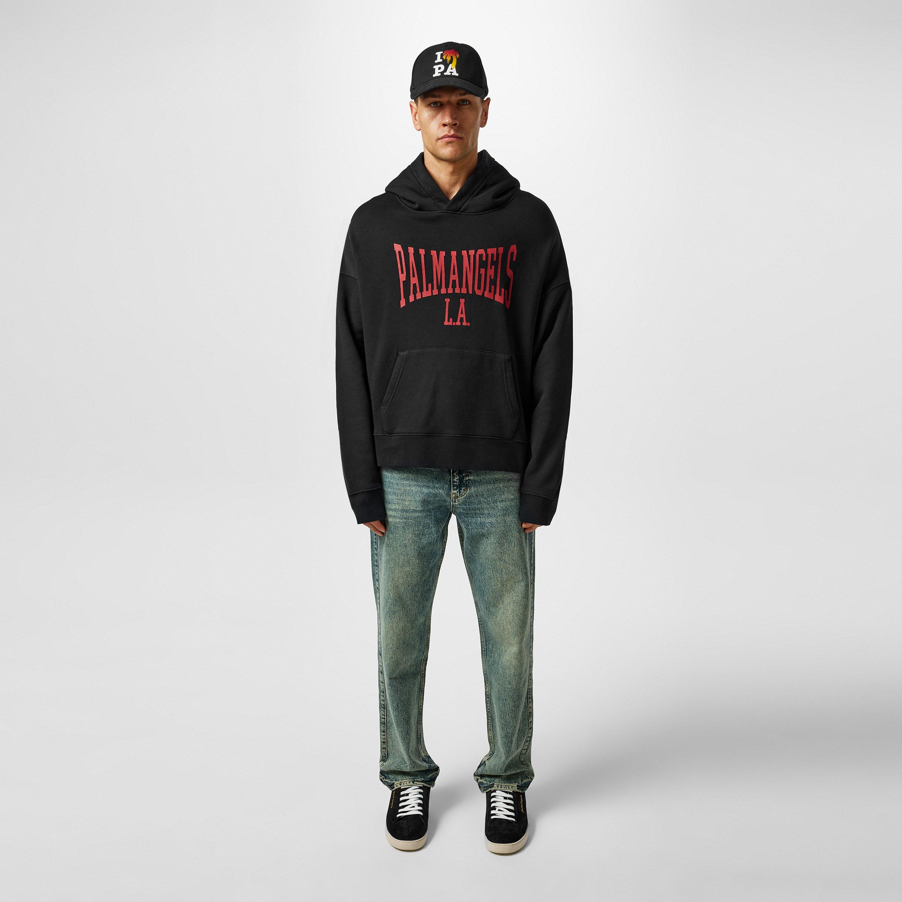 Black - Palm Angels - College Hoodie - 4