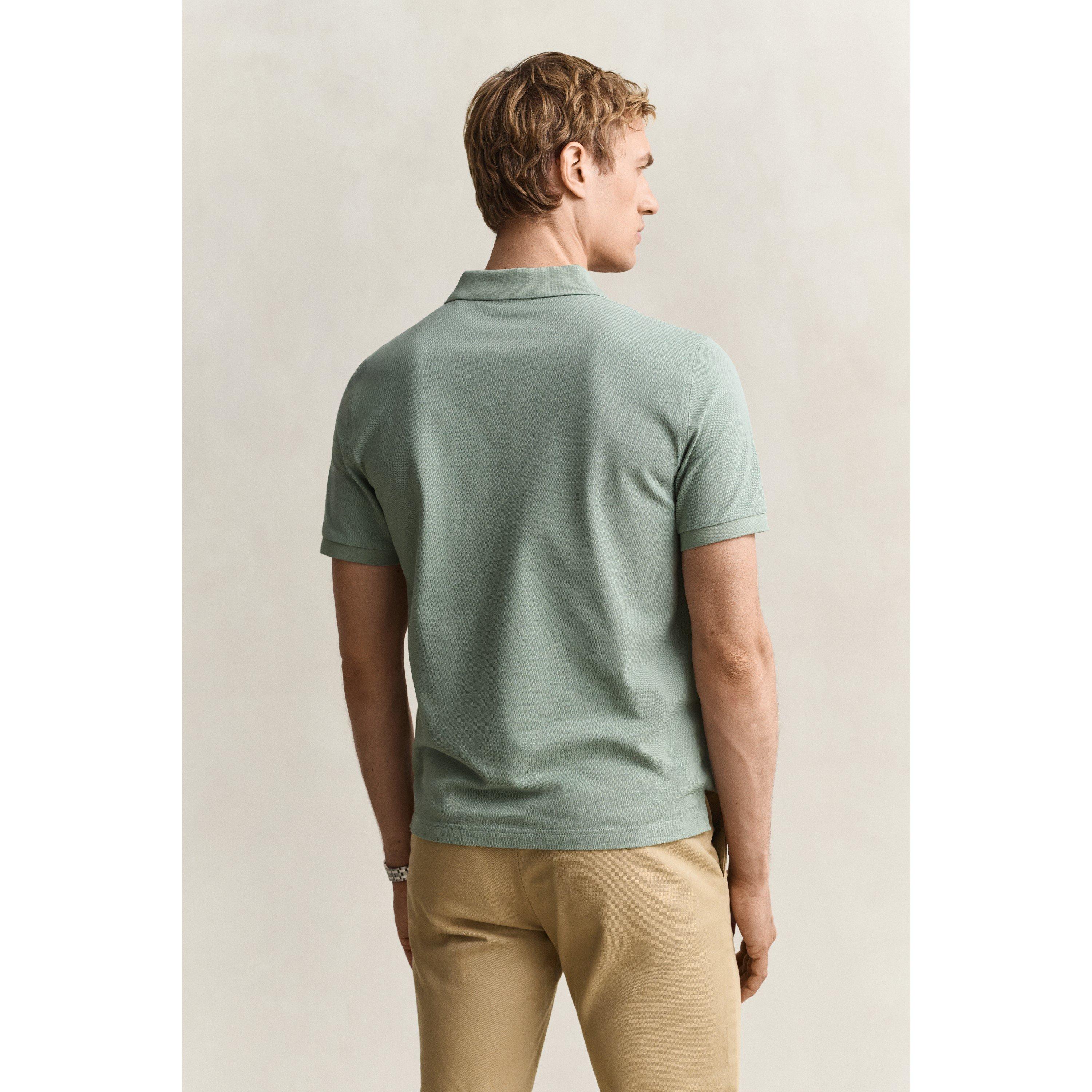 Mint 308 - Gant - Shield Pique Polo Shirt - 4