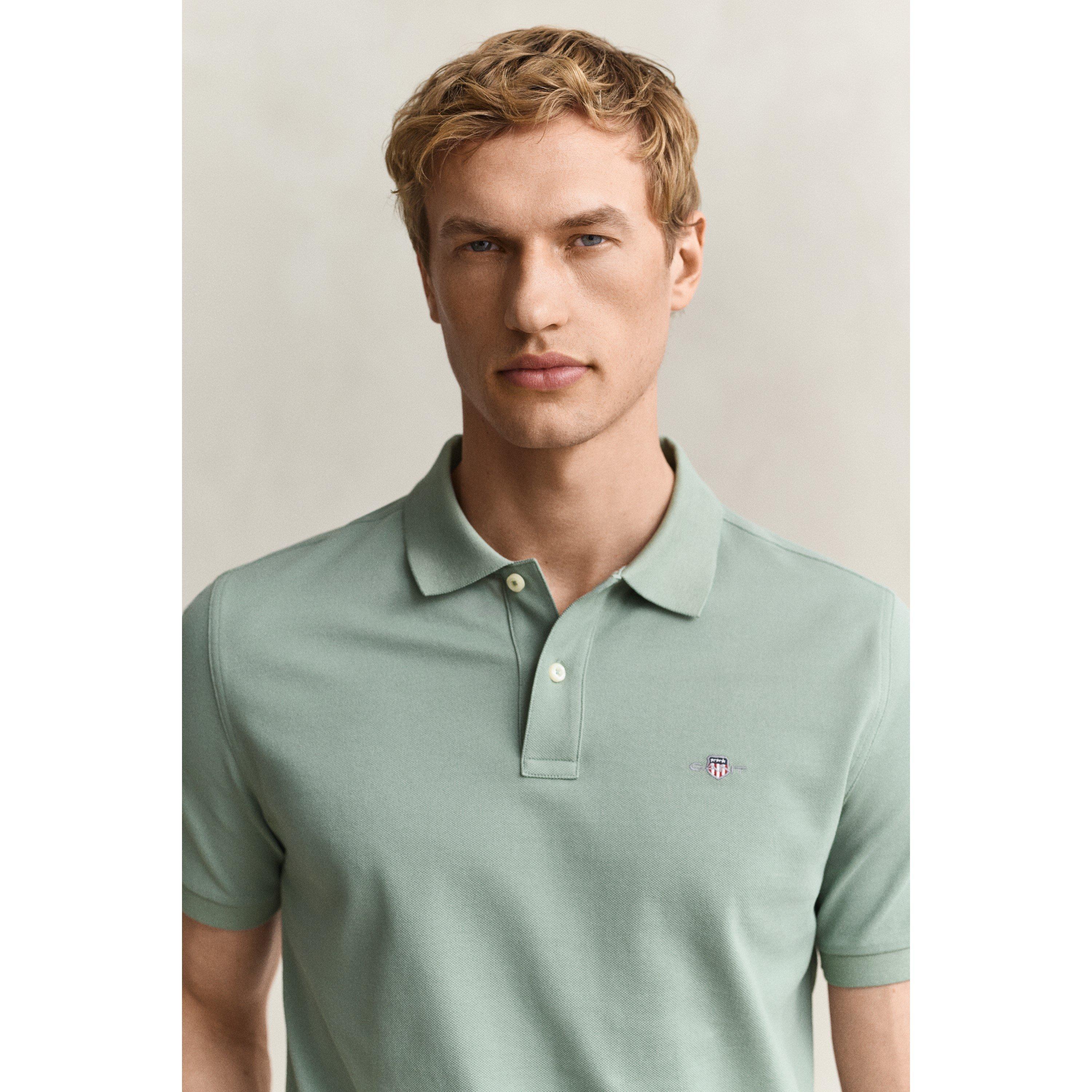 Mint 308 - Gant - Shield Pique Polo Shirt - 5
