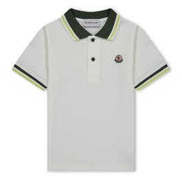 Moncler Striped Polo Shirt Juniors