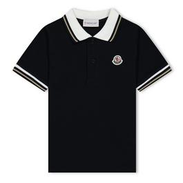 Moncler Striped Polo Shirt Juniors