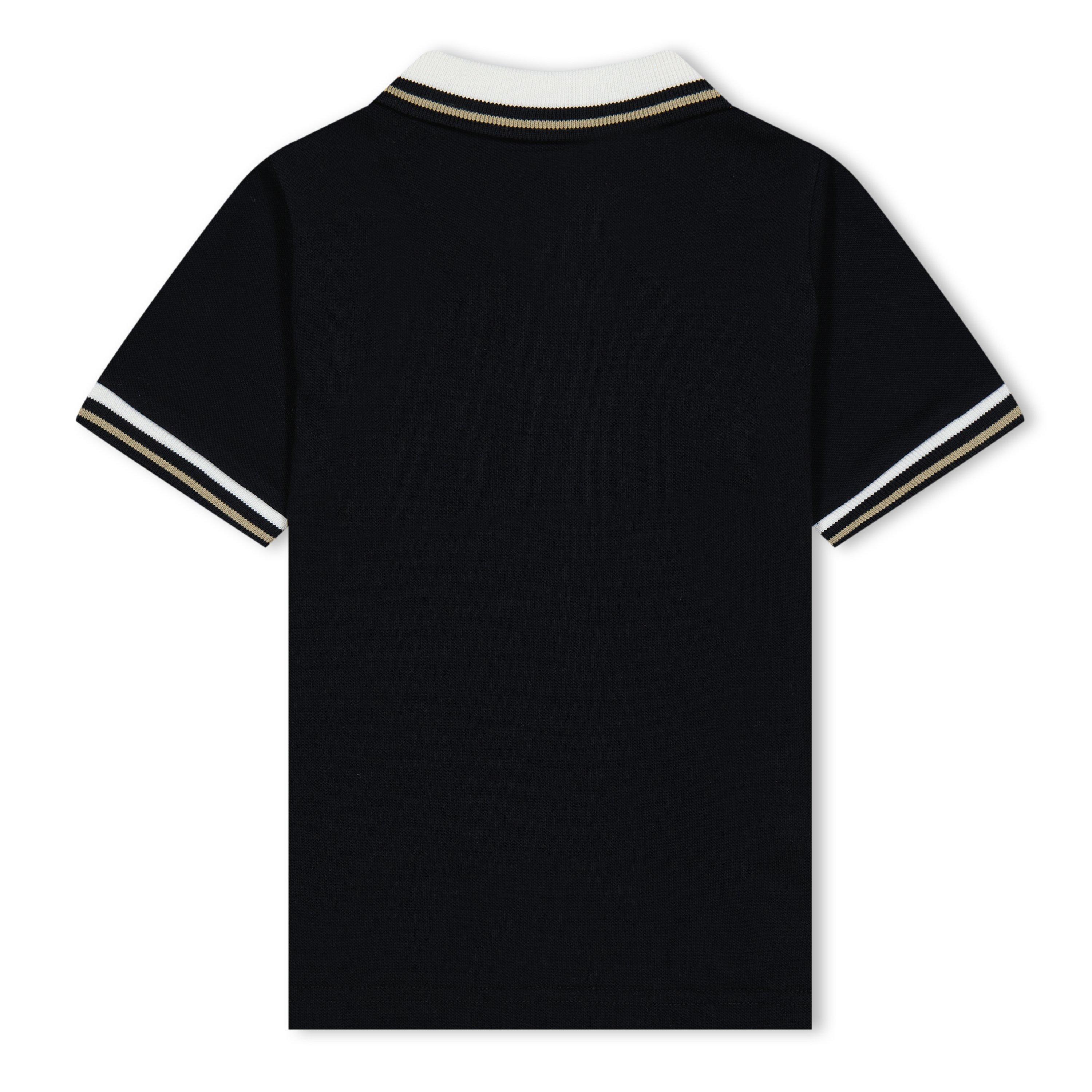 Black 999 - Moncler - Striped Polo Shirt Juniors - 2