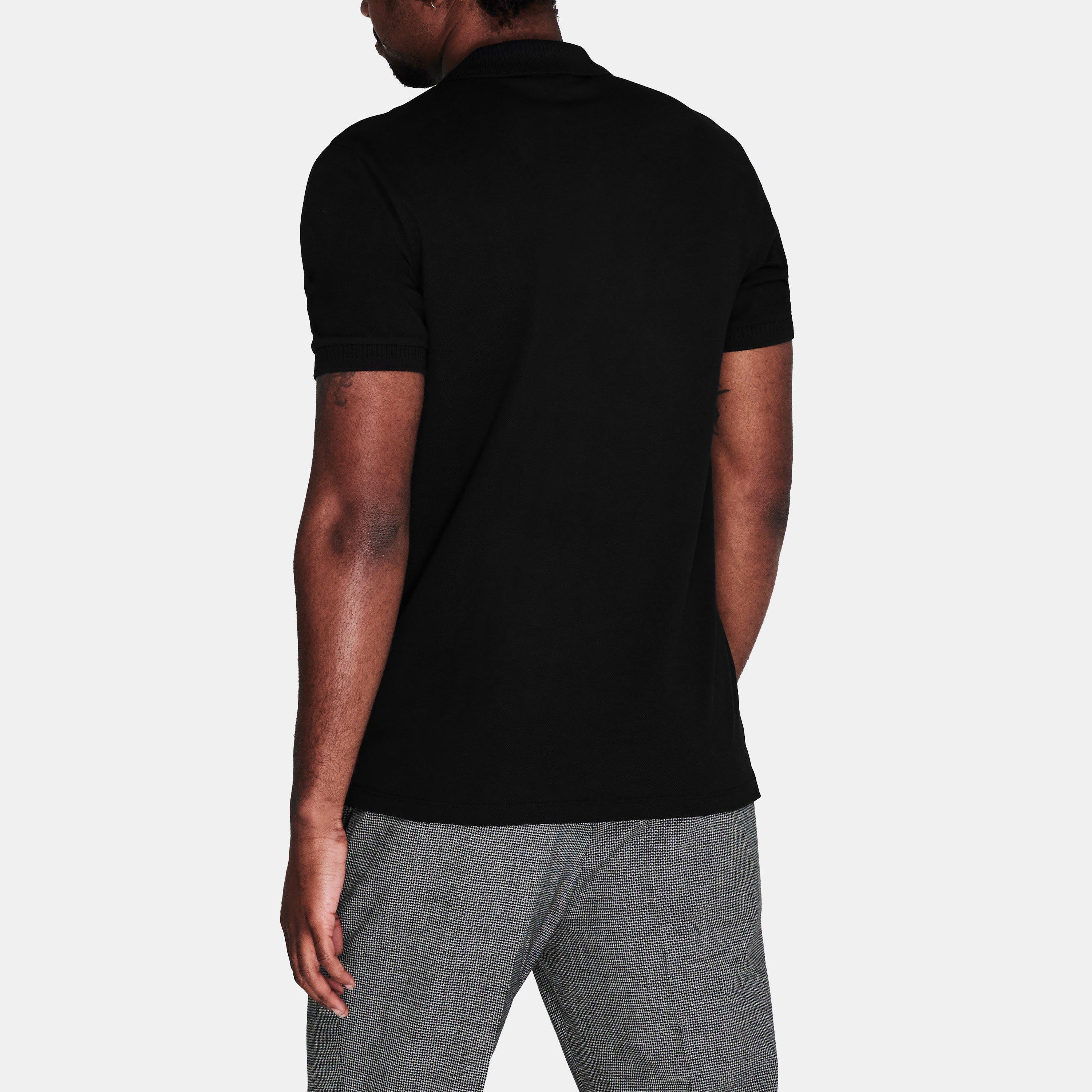 Black 001 - Hugo - Men's Short Sleeve Polo Shirt - 4