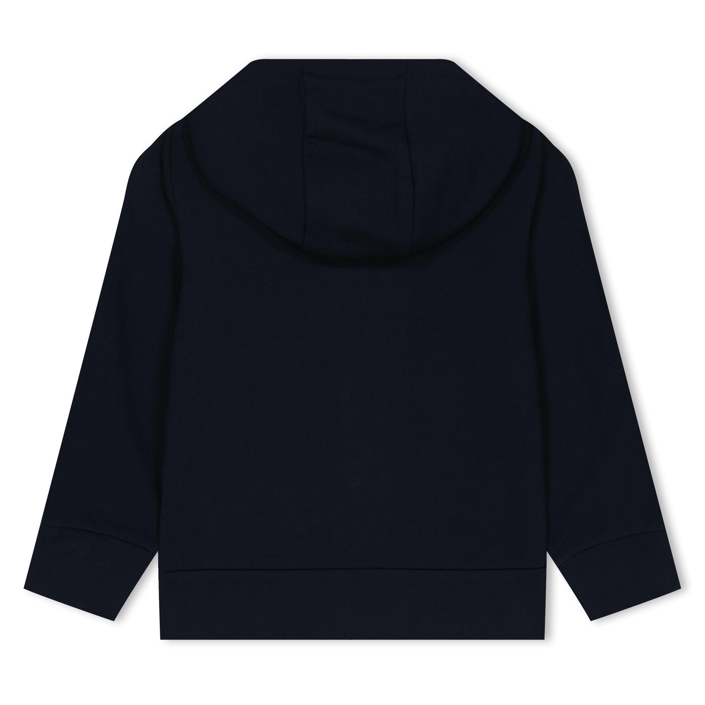 Navy 778 - Moncler - Tricolour Trim Zip-Up Hoodie Juniors - 2