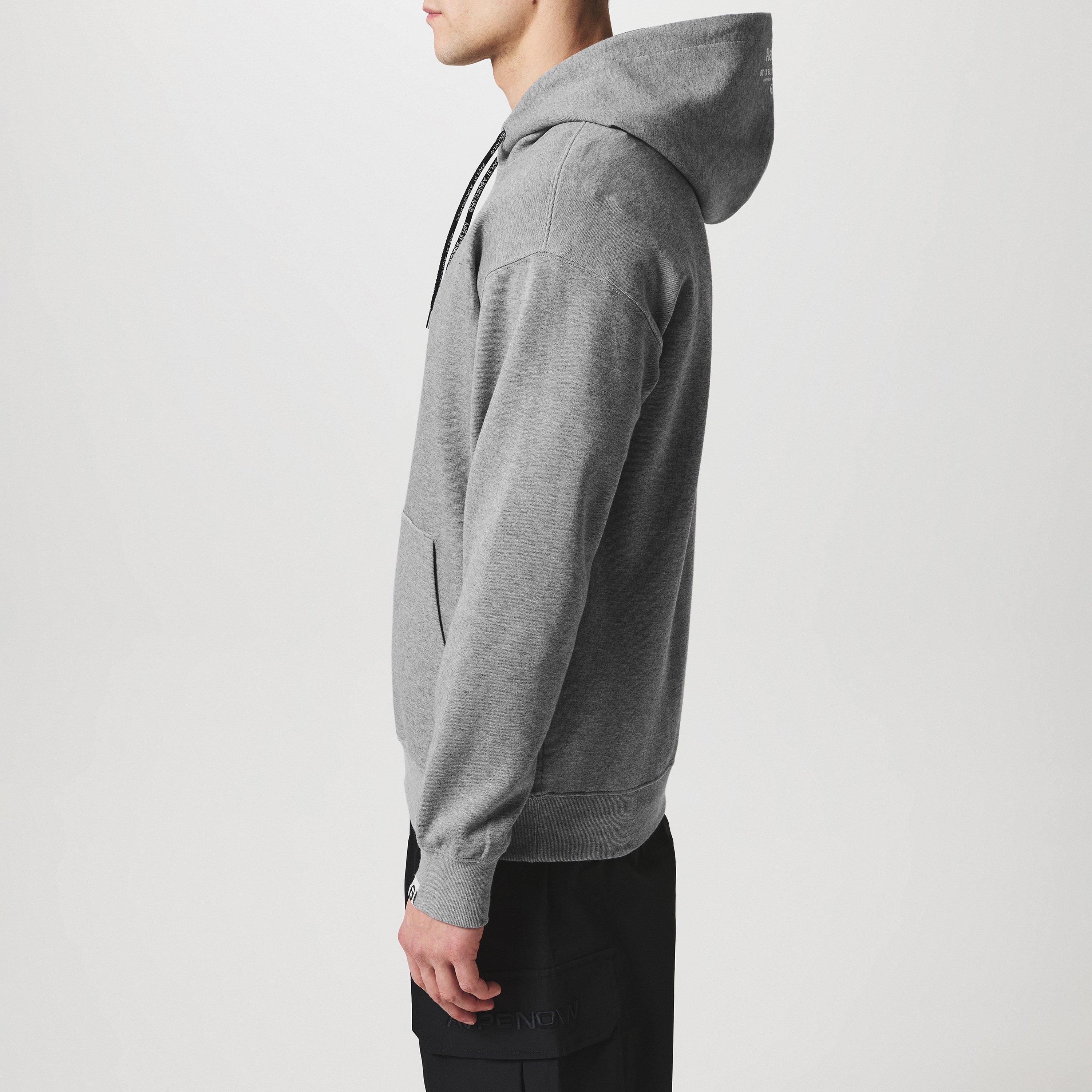 Grey - AAPE - Moonface Logo Hoodie - 2