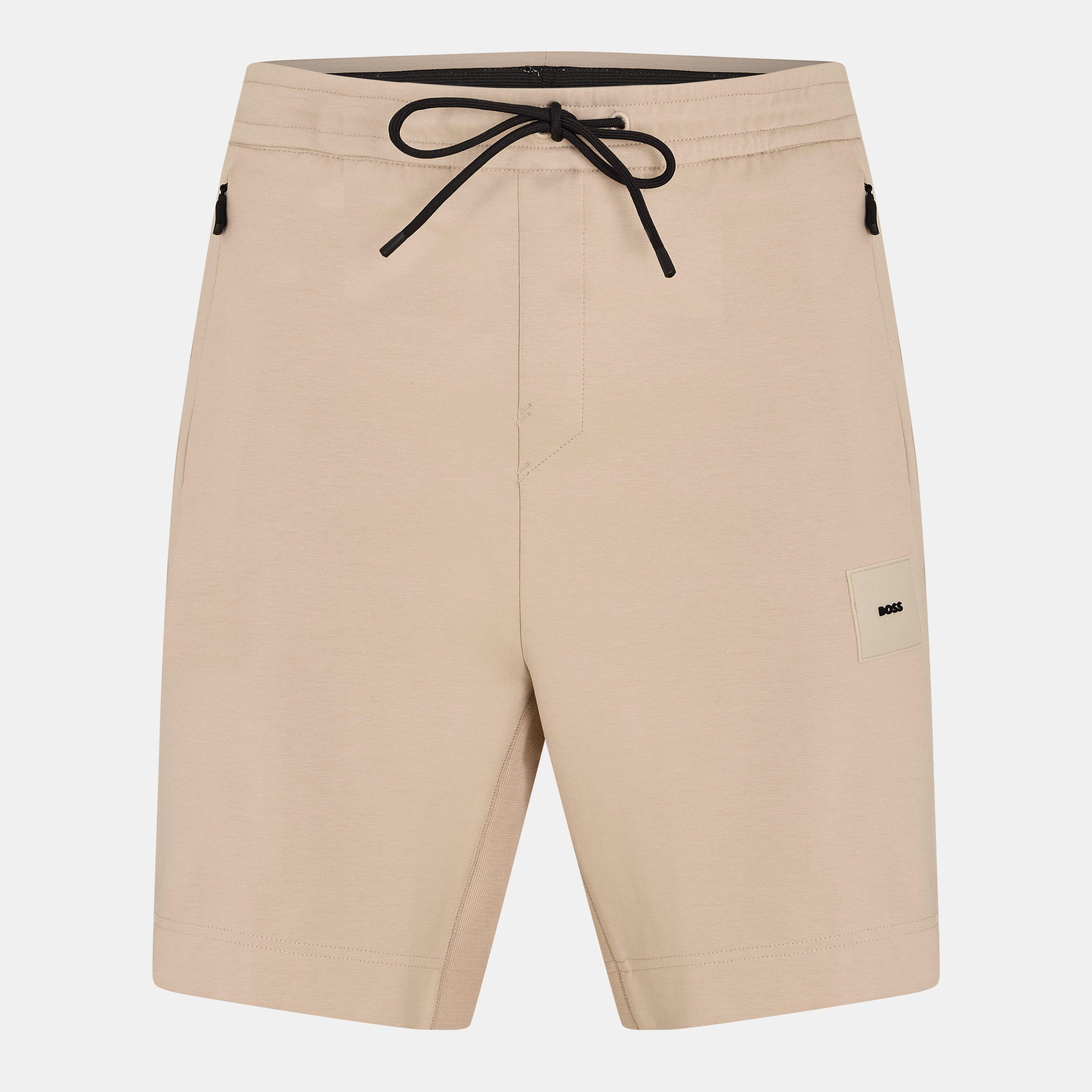 Boss Men's Headlo Rib Short Sleeve Polo Shirt - Open Beige - S