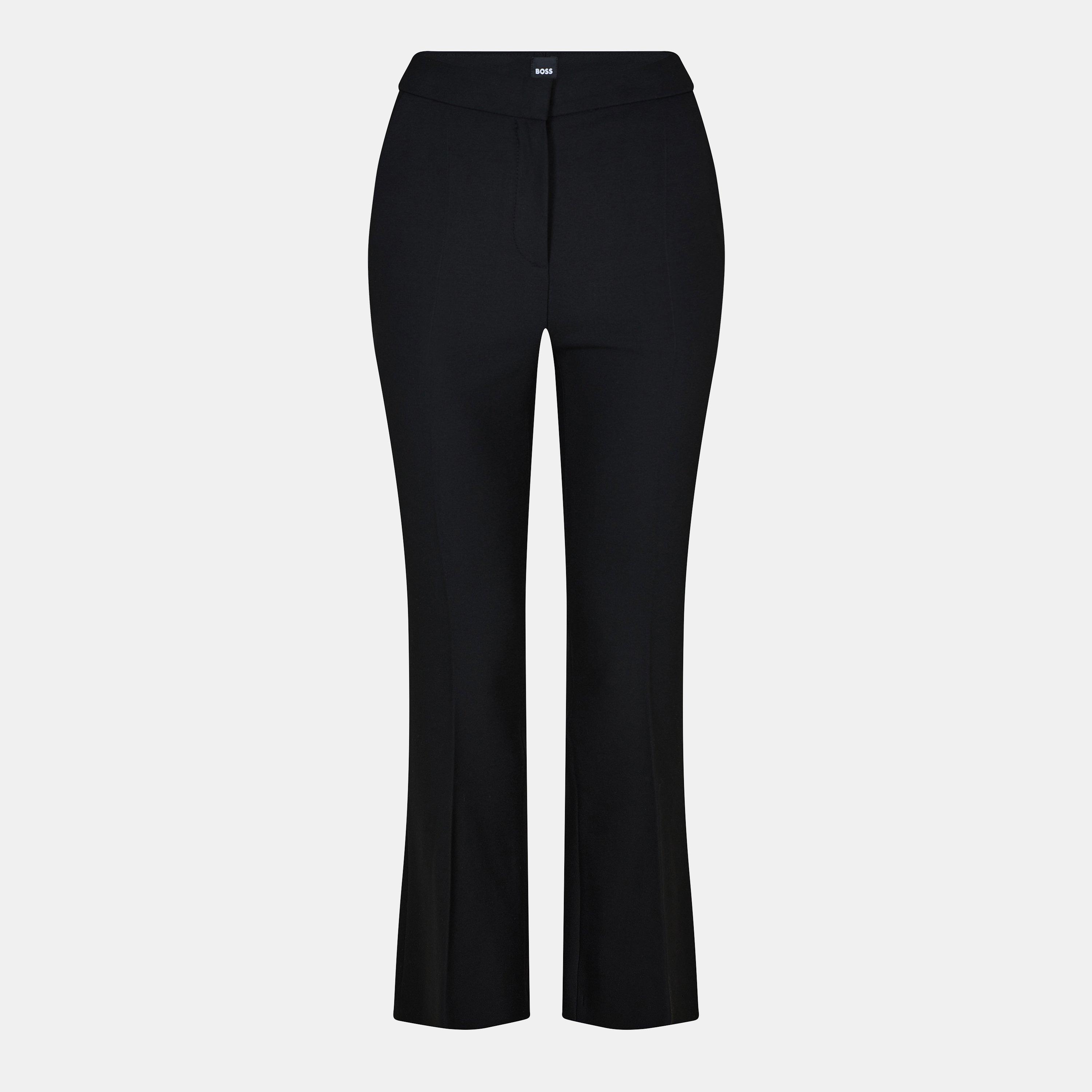 Black - Boss - Women's Timasa1 Straight Leg Trousers - 1